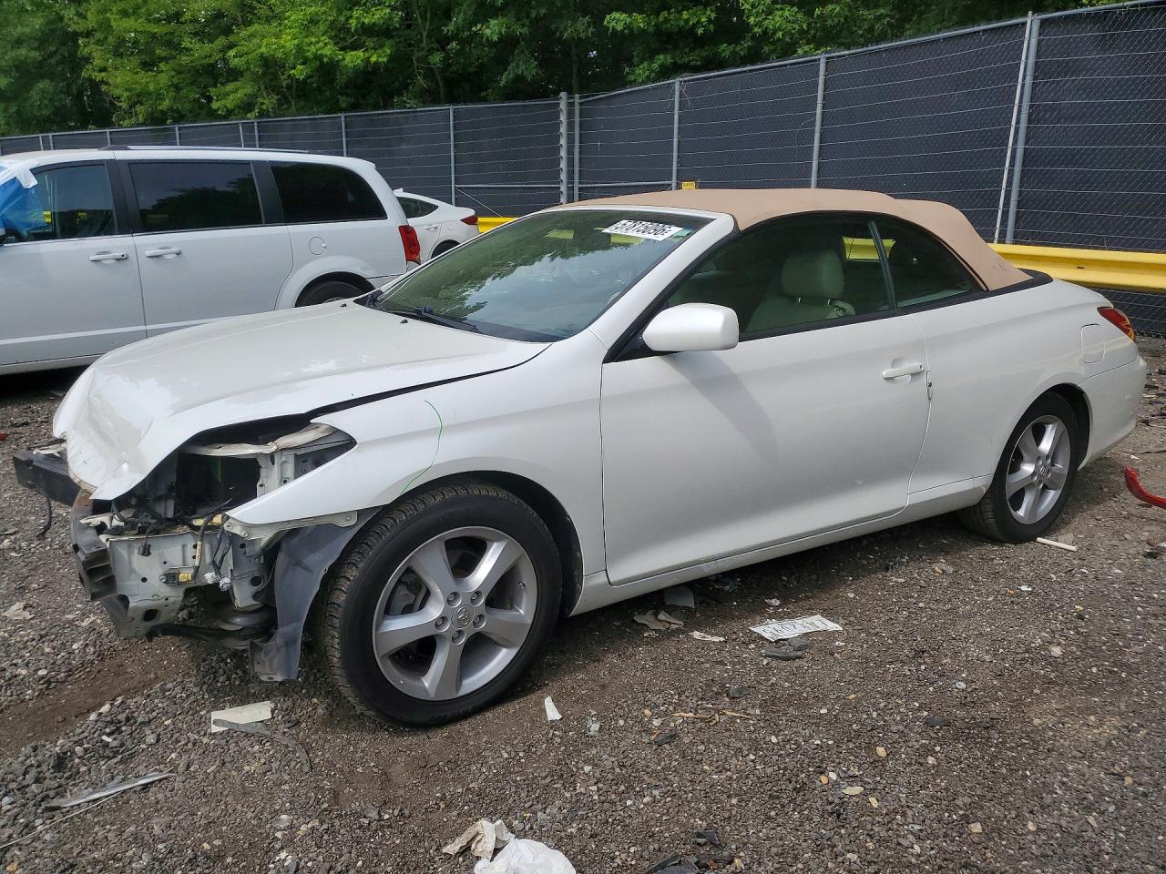 2008 Toyota Camry Solara Sle V6 White vin: 4T1FA38P98U138355