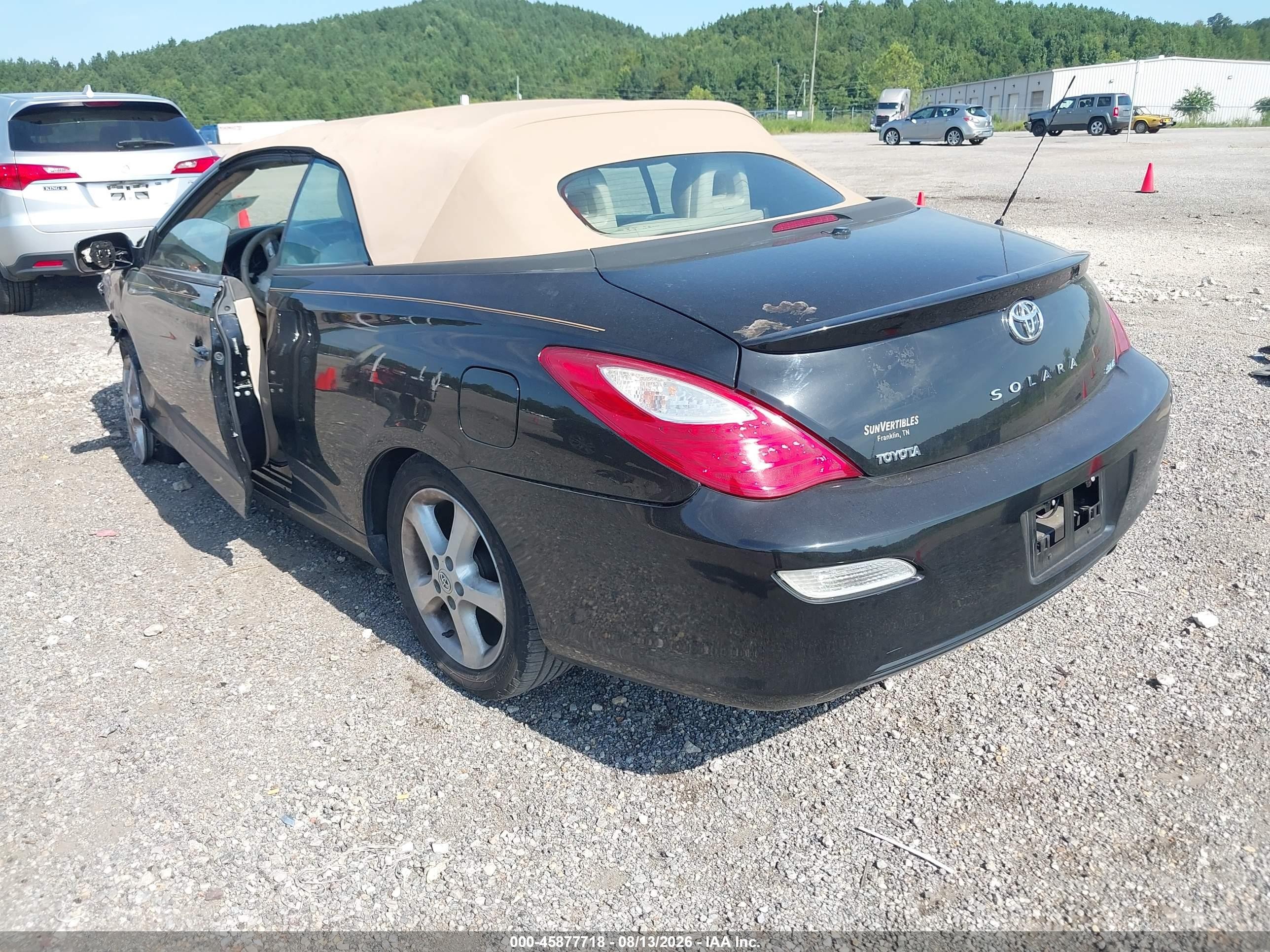 2008 Toyota Camry Solara Sle Black vin: 4T1FA38P98U156144