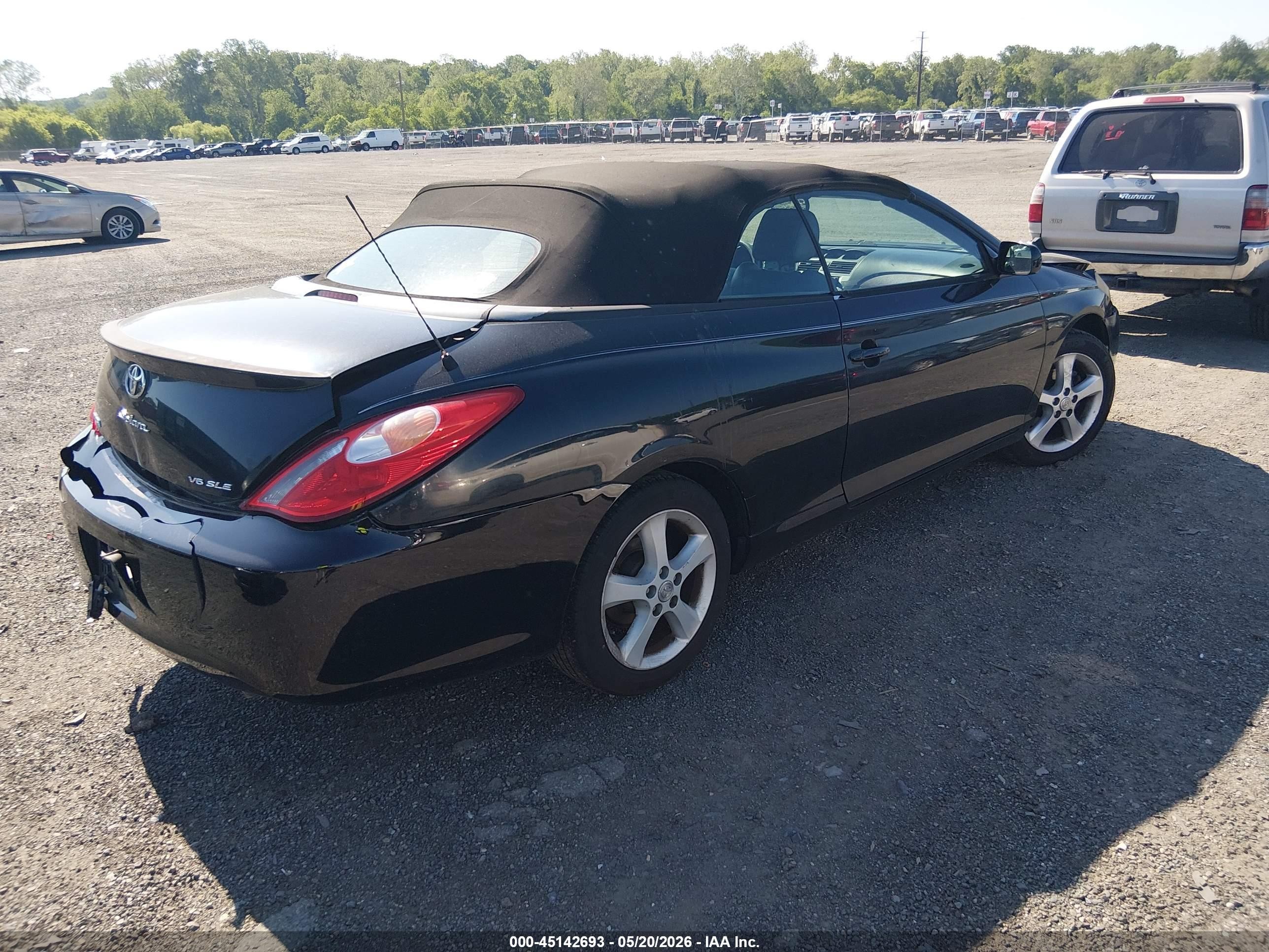 2005 Toyota Camry Solara Sle Black vin: 4T1FA38PX5U039460