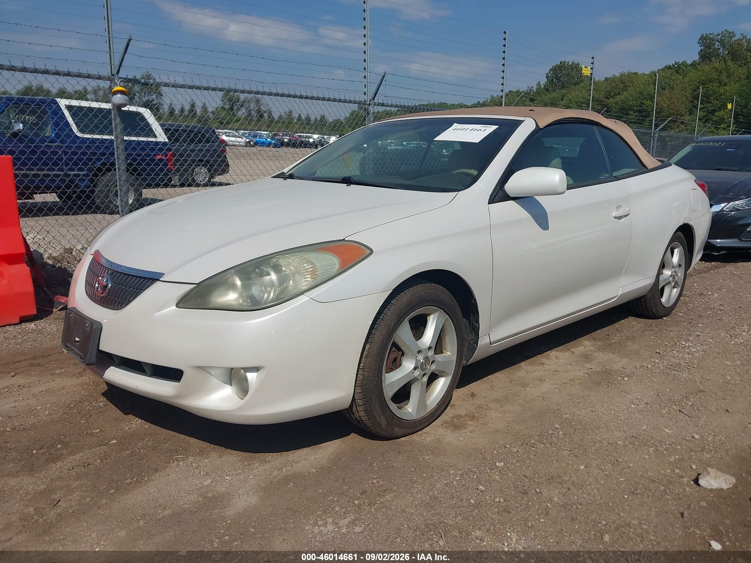 2005 Toyota Camry Solara Sle White vin: 4T1FA38PX5U053116