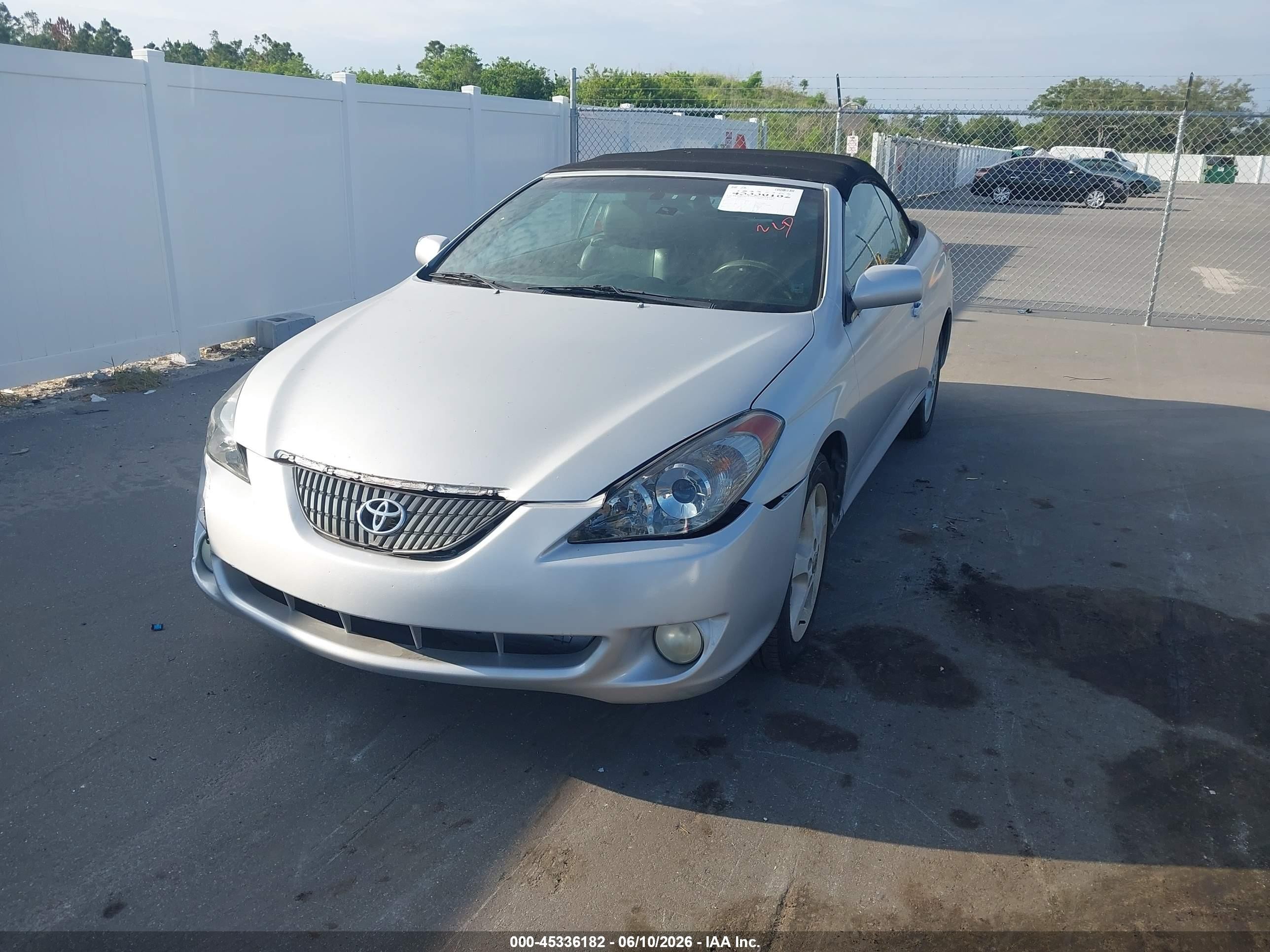 2005 Toyota Camry Solara Sle Silver vin: 4T1FA38PX5U057831