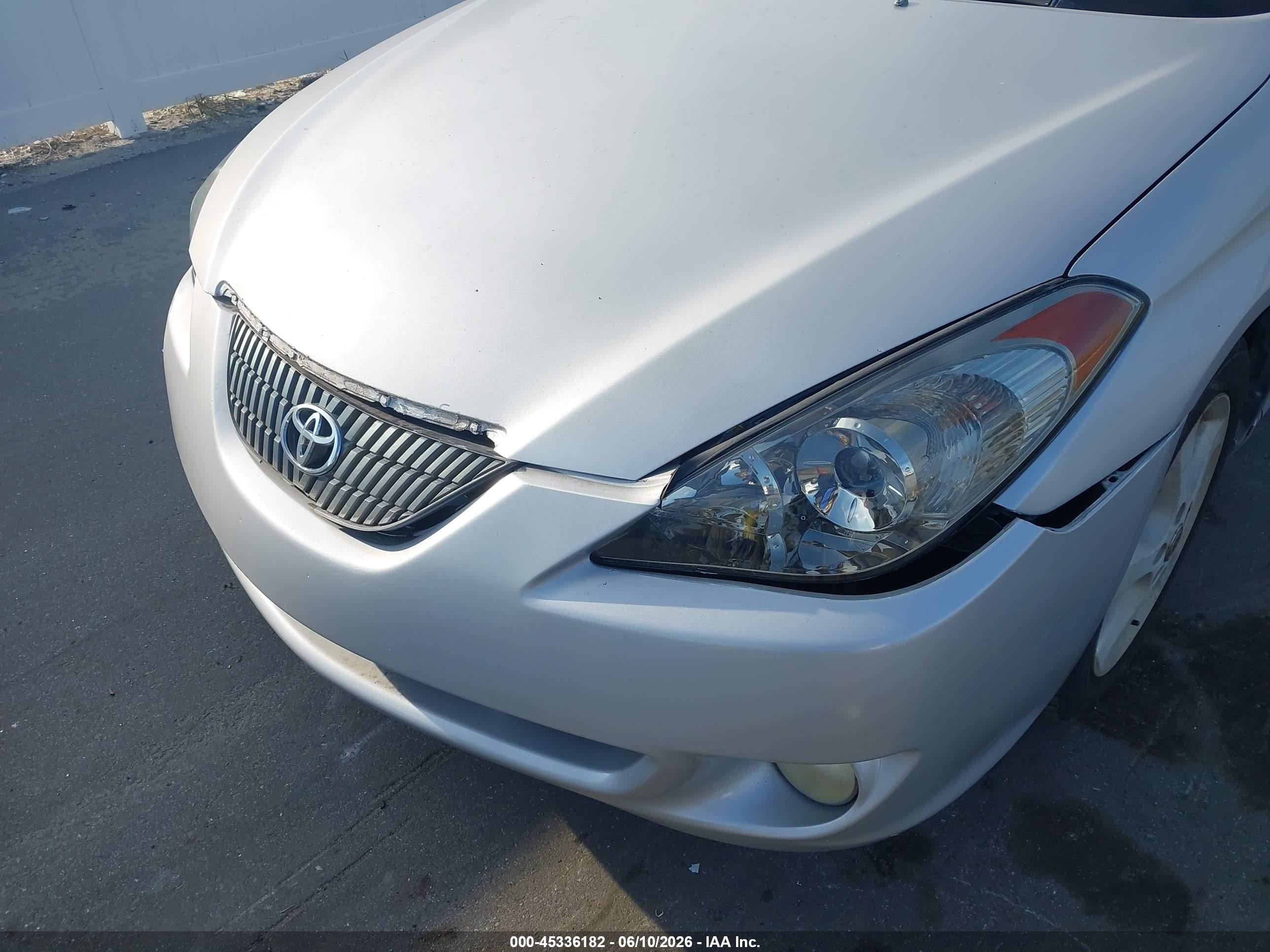 2005 Toyota Camry Solara Sle Silver vin: 4T1FA38PX5U057831