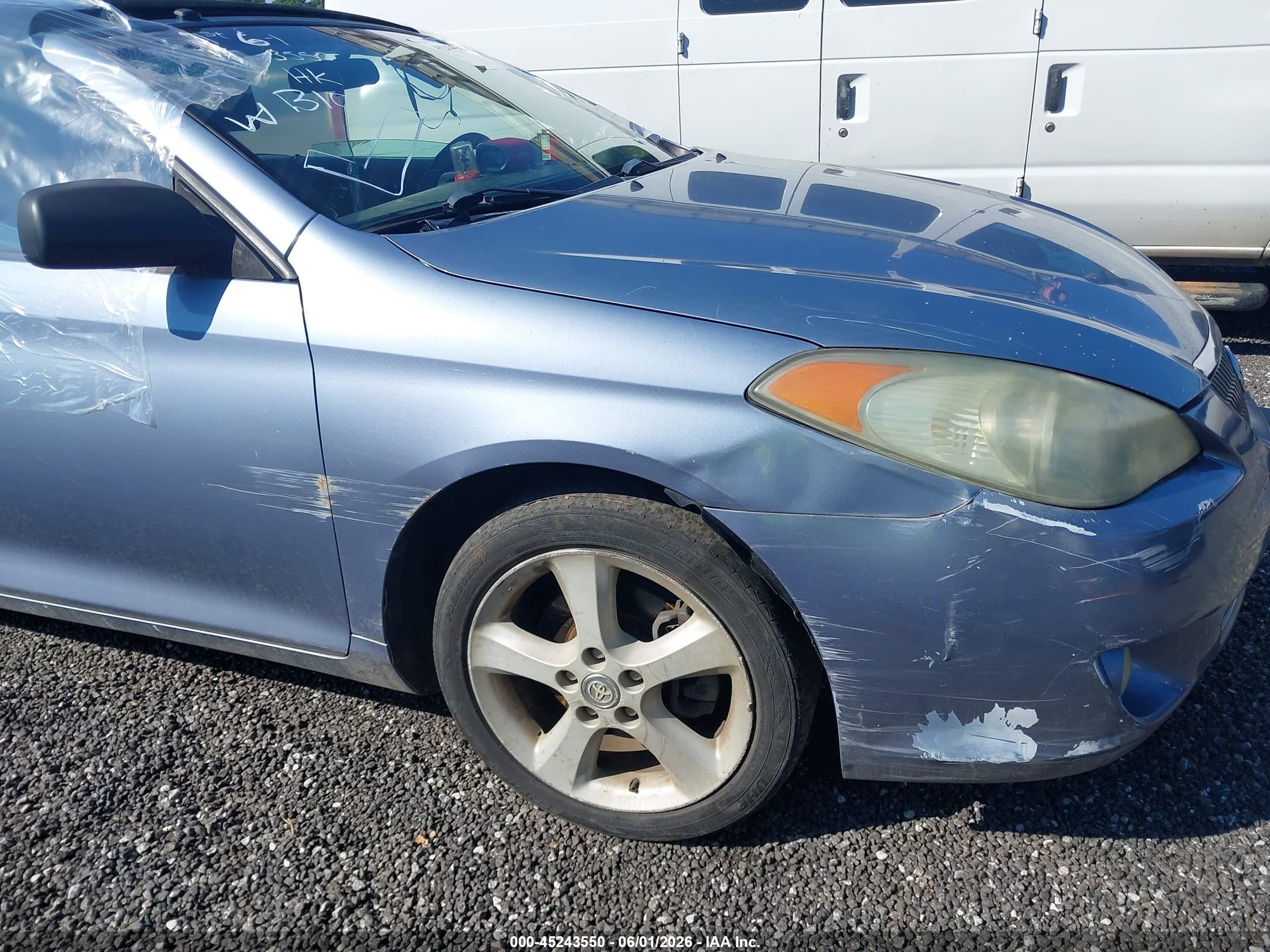 2005 Toyota Camry Solara Se Light Blue vin: 4T1FA38PX5U060163