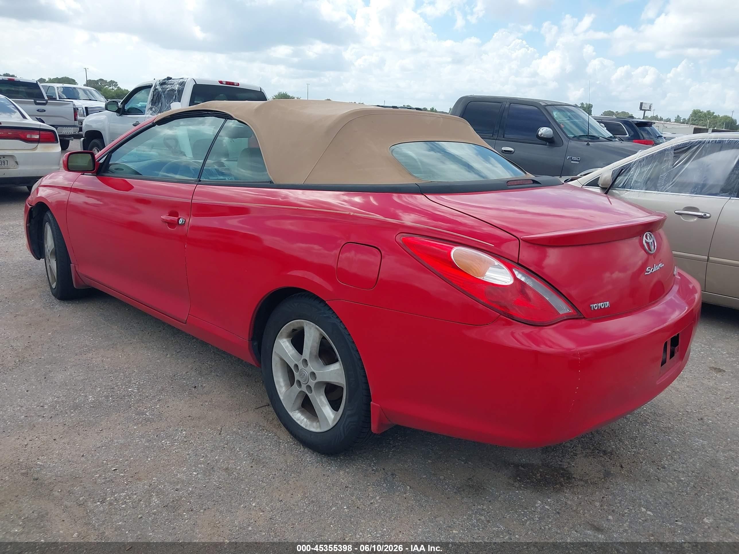 2006 Toyota Camry Solara Sle Red vin: 4T1FA38PX6U072234