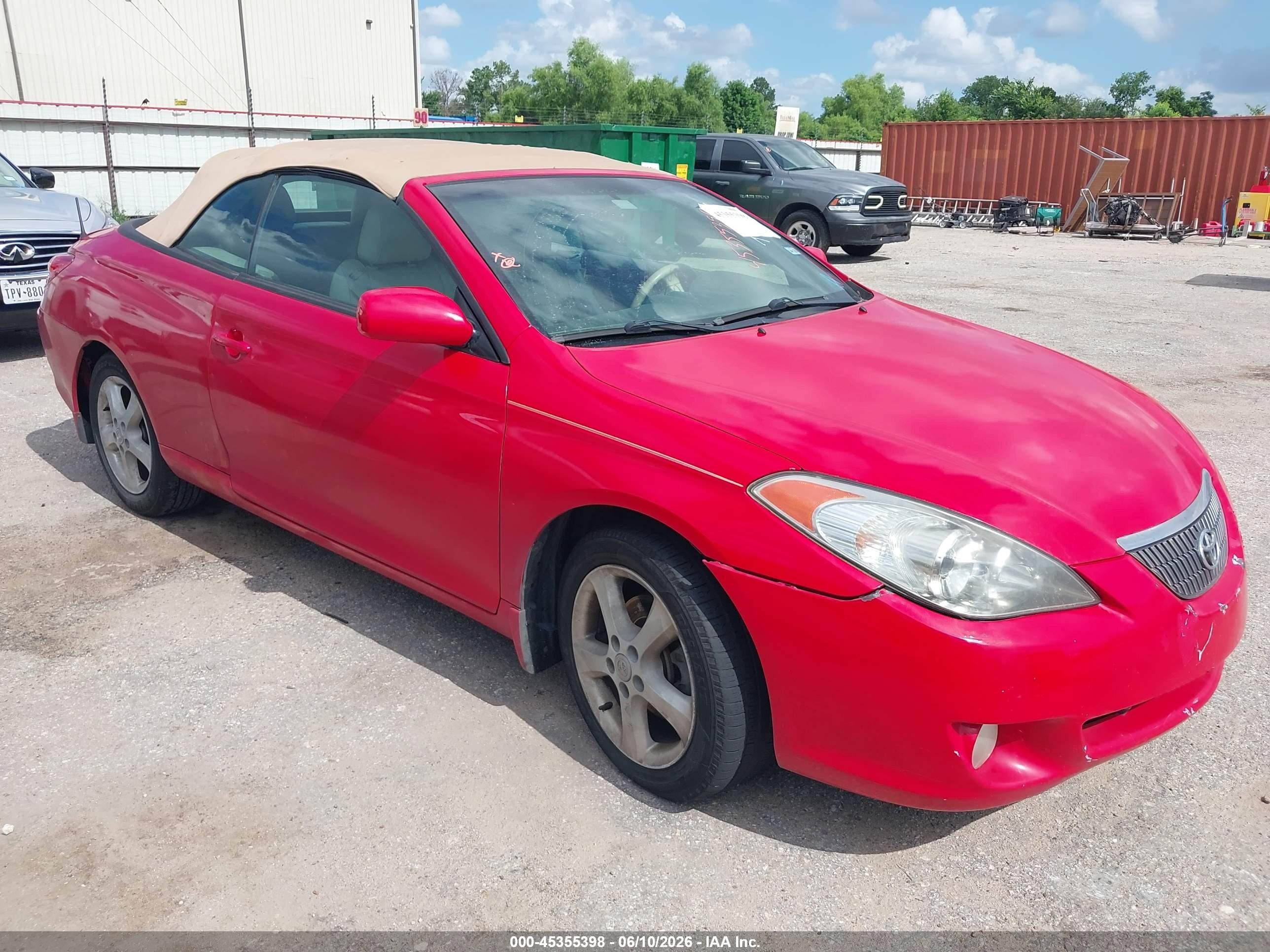 2006 Toyota Camry Solara Sle Red vin: 4T1FA38PX6U072234