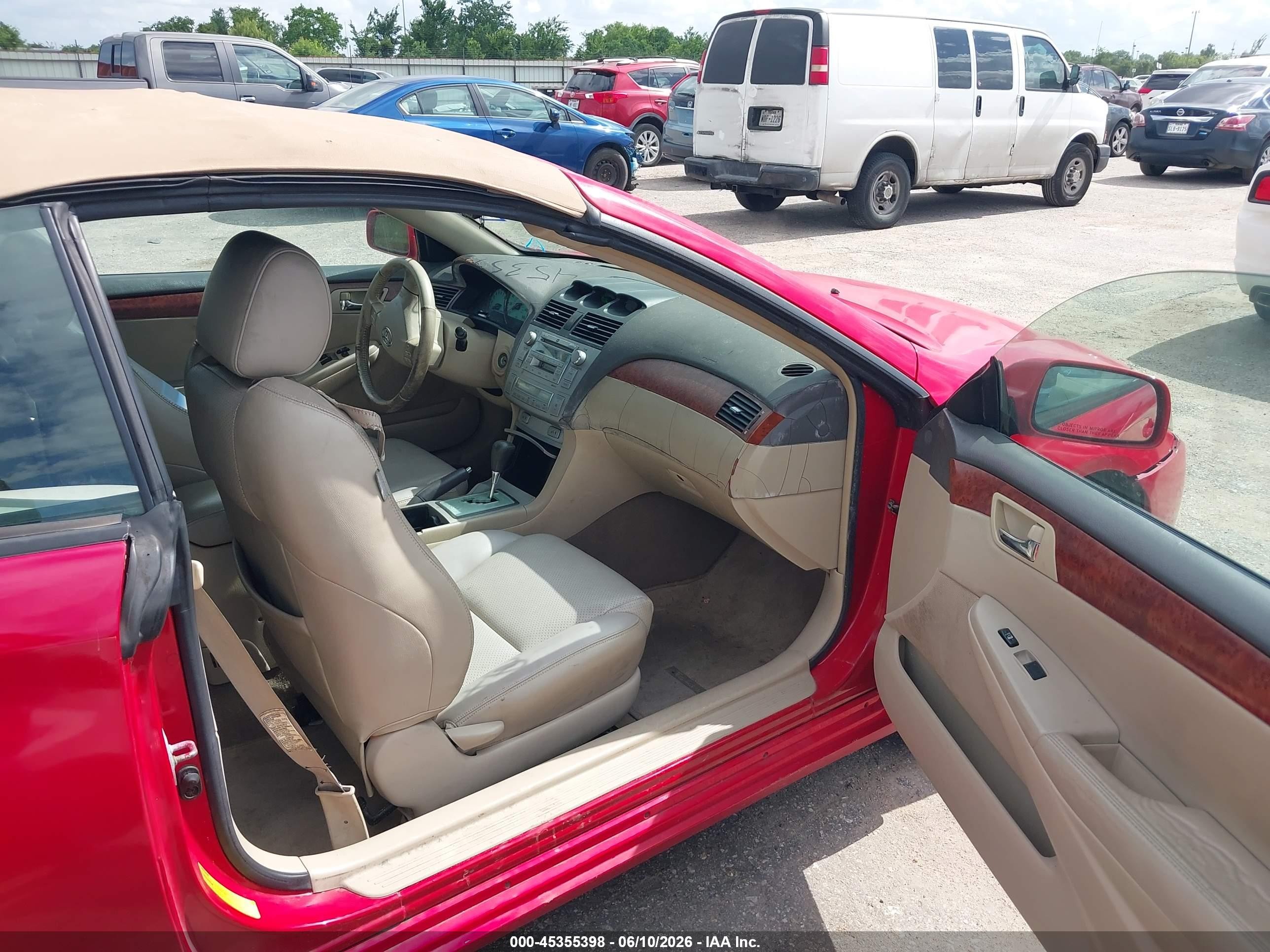 2006 Toyota Camry Solara Sle Red vin: 4T1FA38PX6U072234
