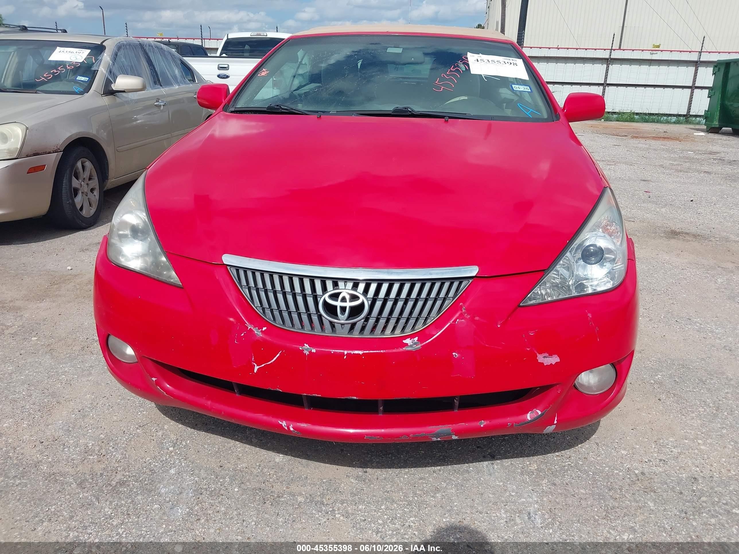 2006 Toyota Camry Solara Sle Red vin: 4T1FA38PX6U072234