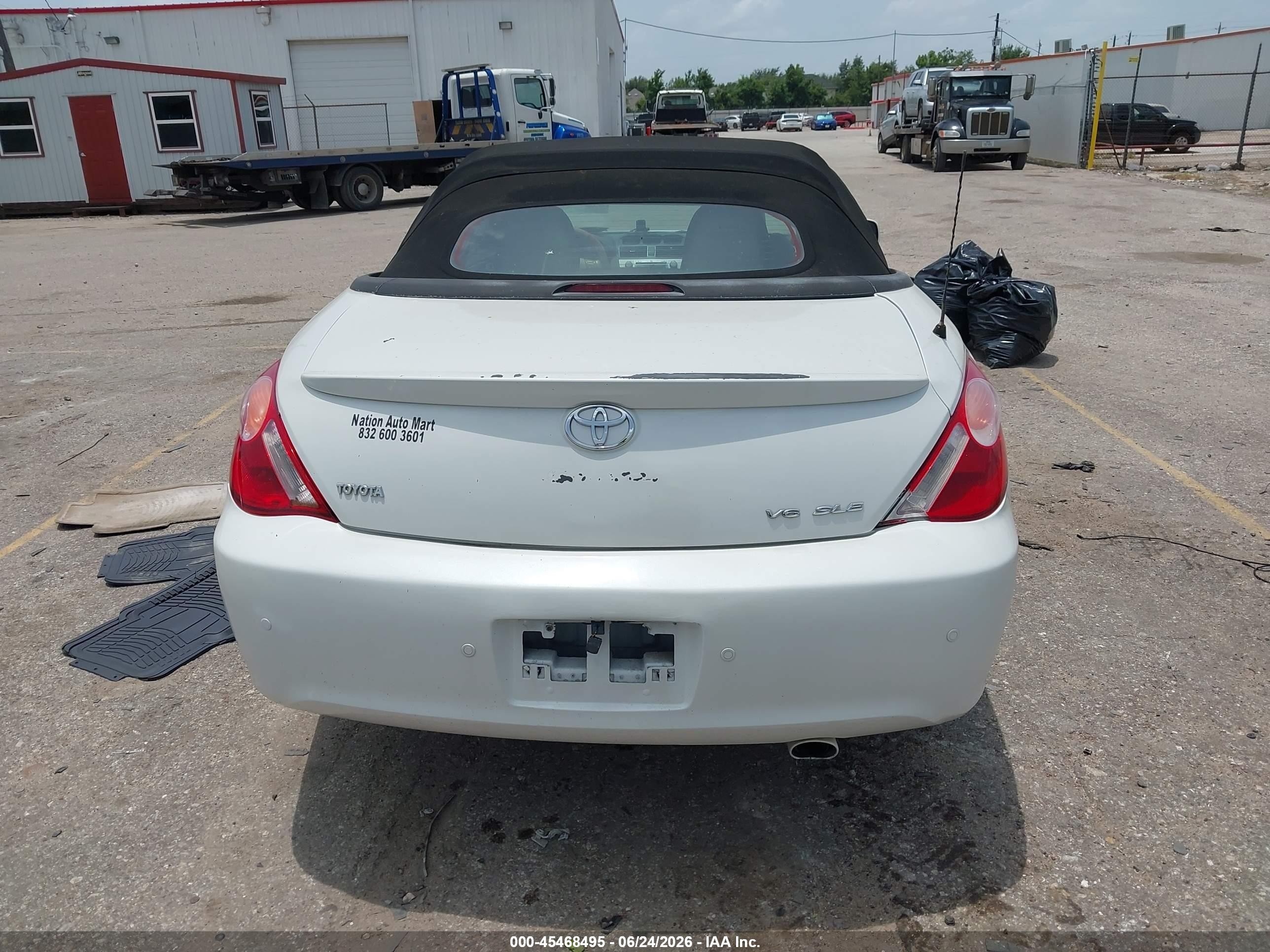 2006 Toyota Camry Solara Sle White vin: 4T1FA38PX6U094220