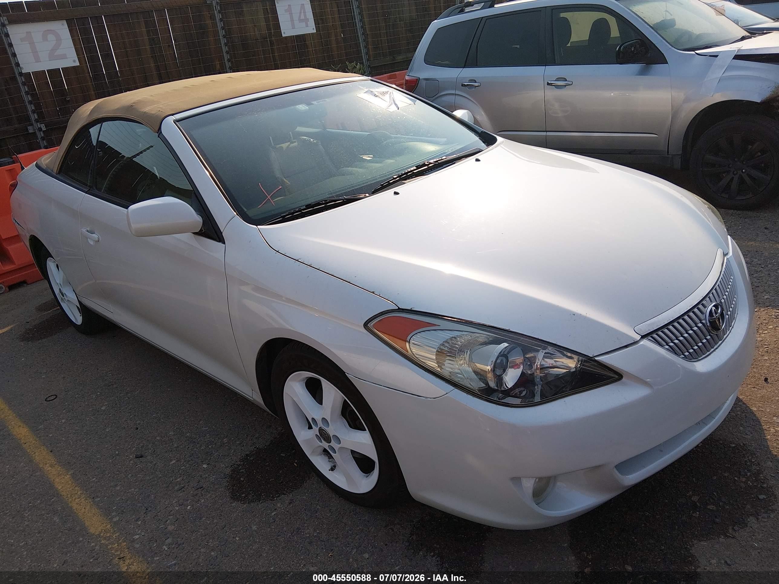 2006 Toyota Camry Solara Sle White vin: 4T1FA38PX6U095917