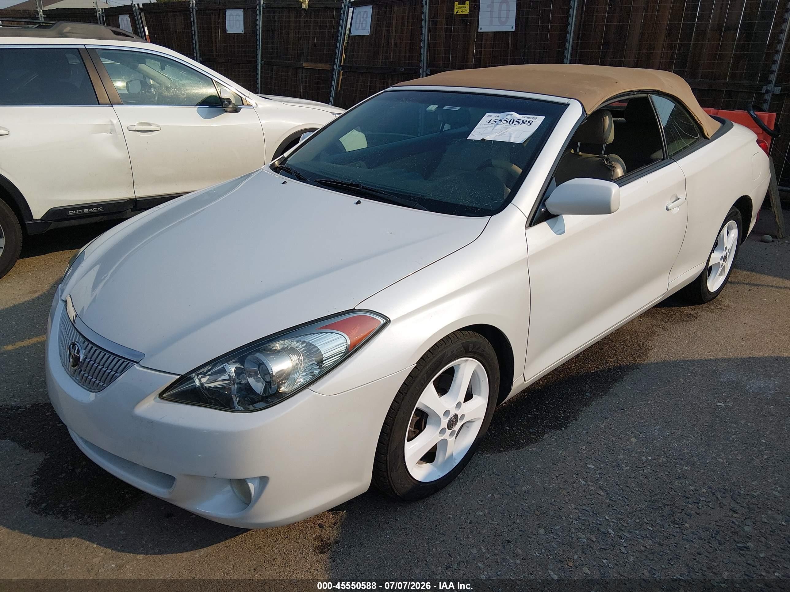 2006 Toyota Camry Solara Sle White vin: 4T1FA38PX6U095917