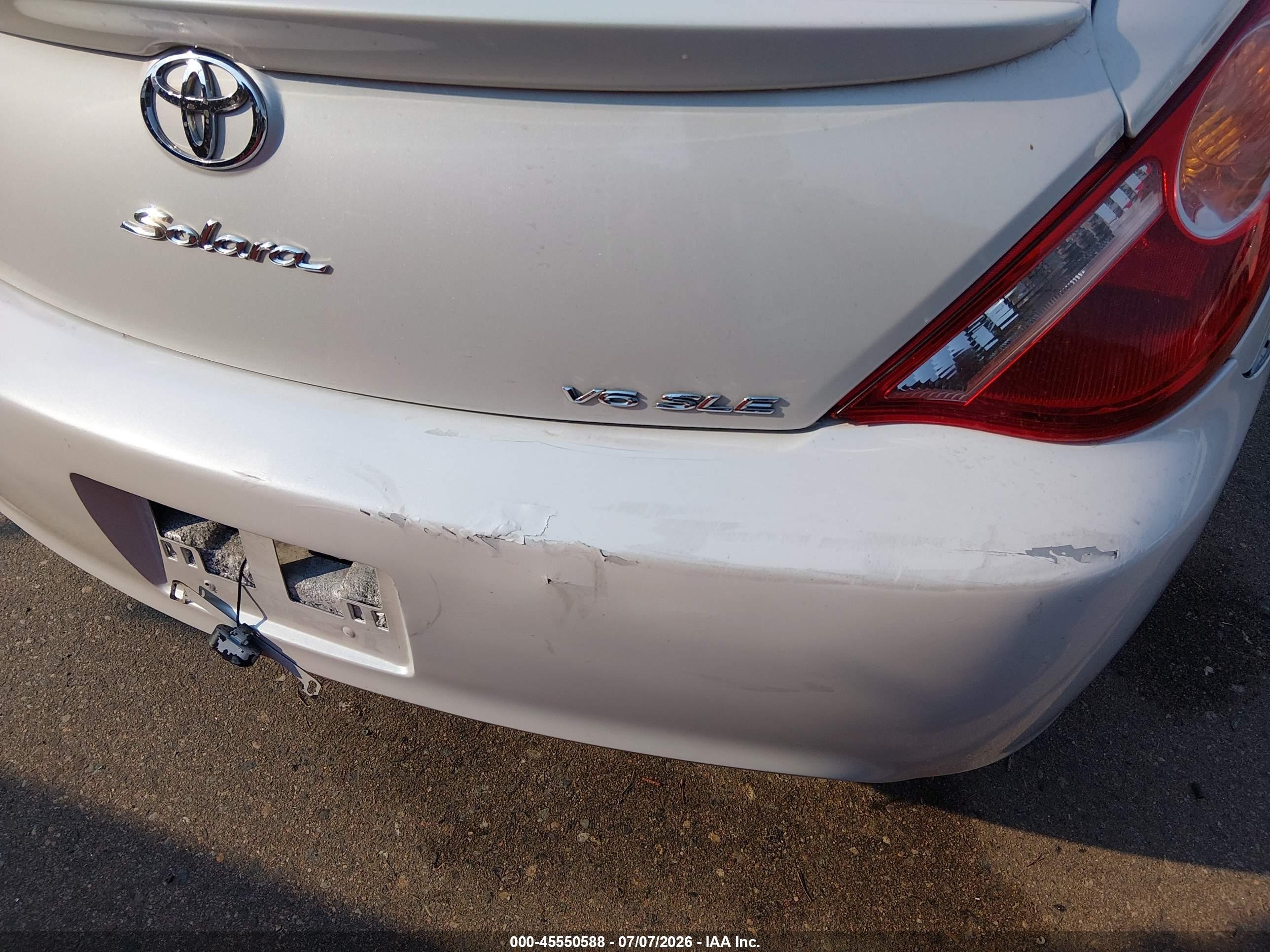 2006 Toyota Camry Solara Sle White vin: 4T1FA38PX6U095917