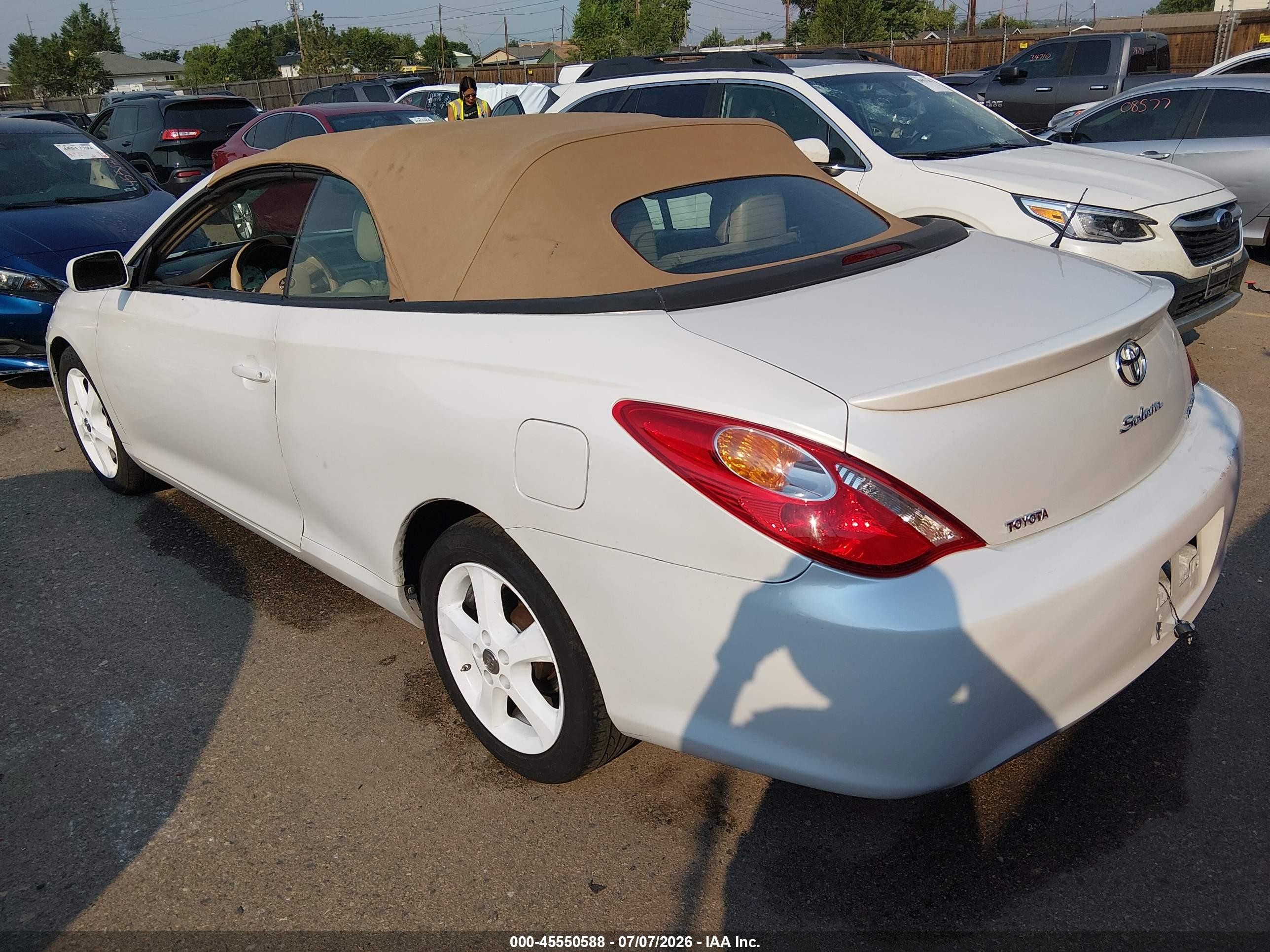 2006 Toyota Camry Solara Sle White vin: 4T1FA38PX6U095917