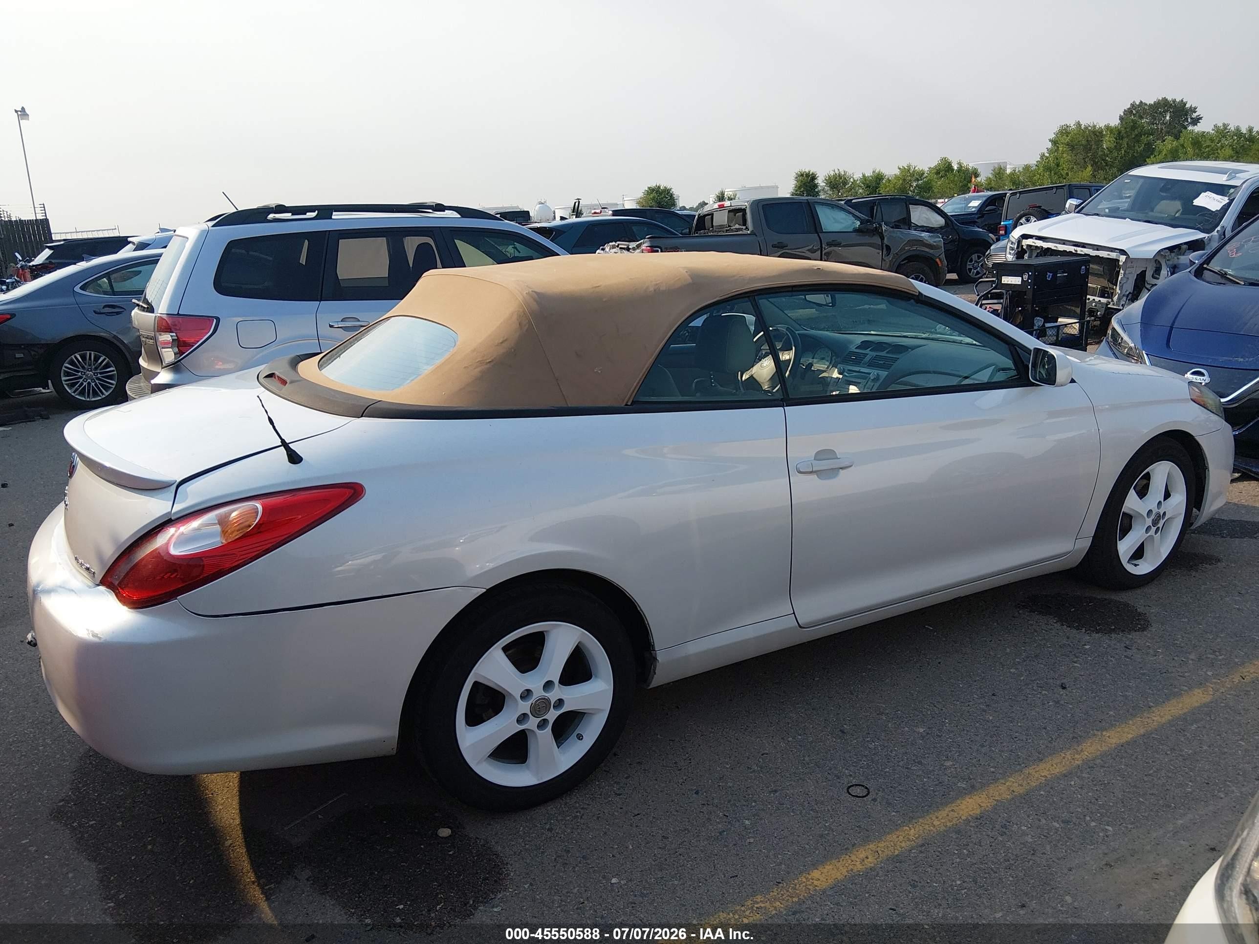2006 Toyota Camry Solara Sle White vin: 4T1FA38PX6U095917