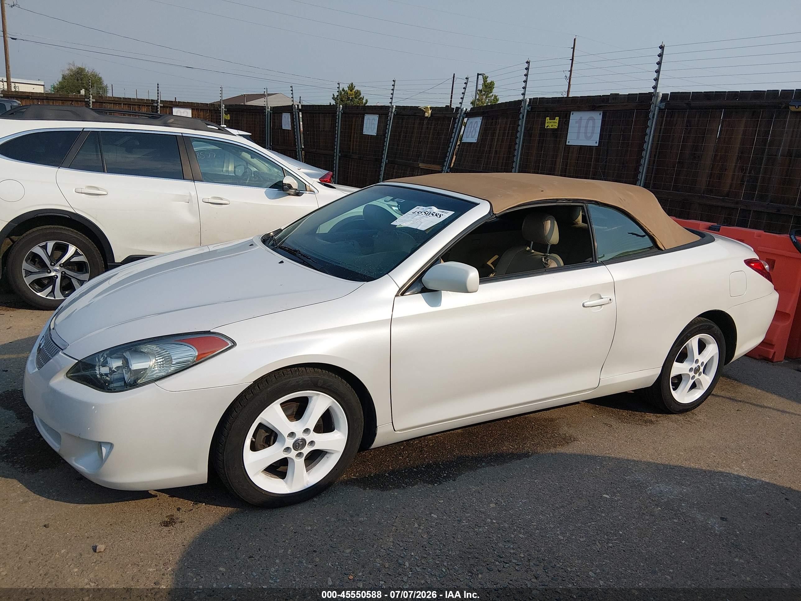 2006 Toyota Camry Solara Sle White vin: 4T1FA38PX6U095917
