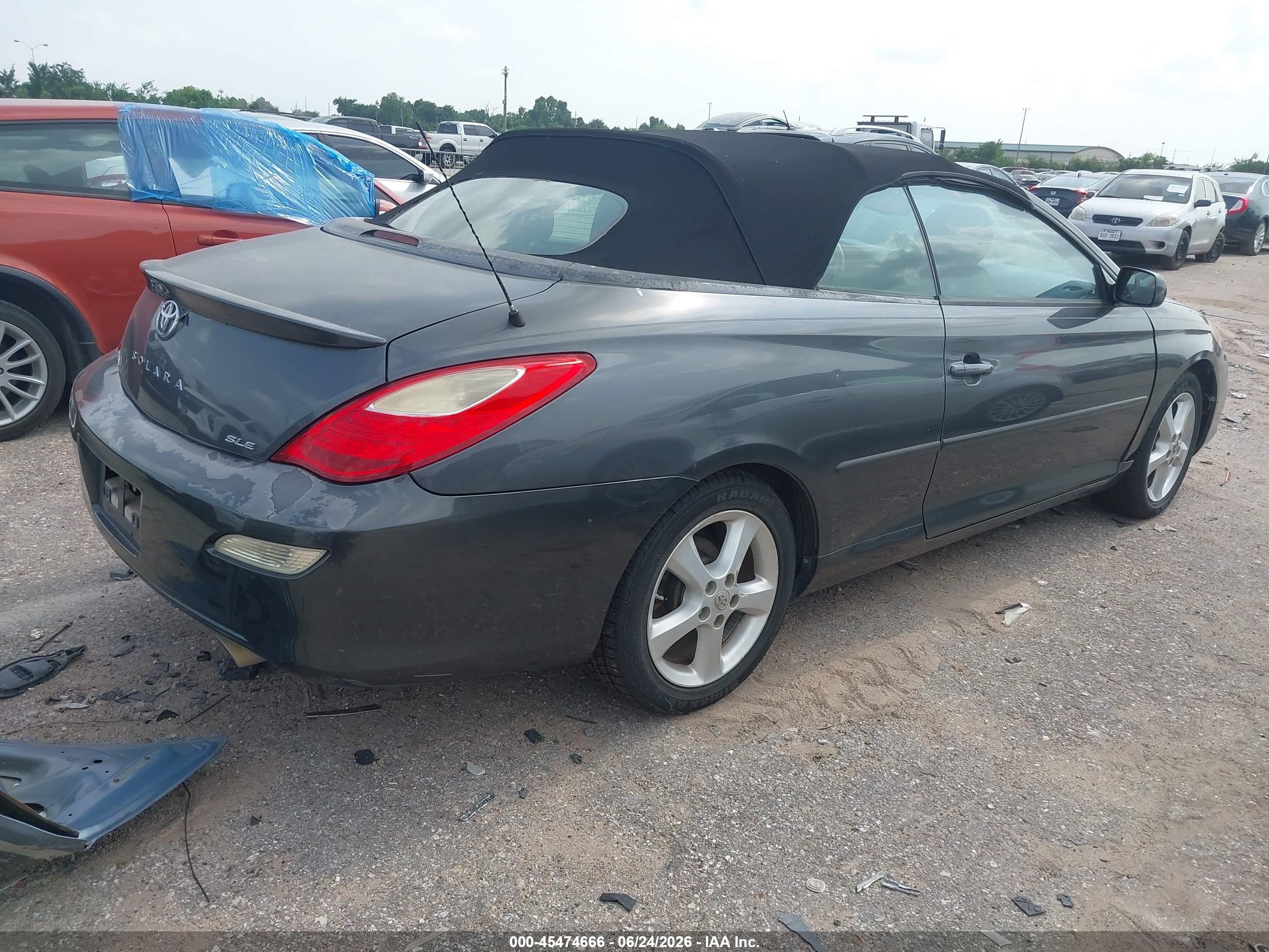 2007 Toyota Camry Solara Sle Gray vin: 4T1FA38PX7U116797