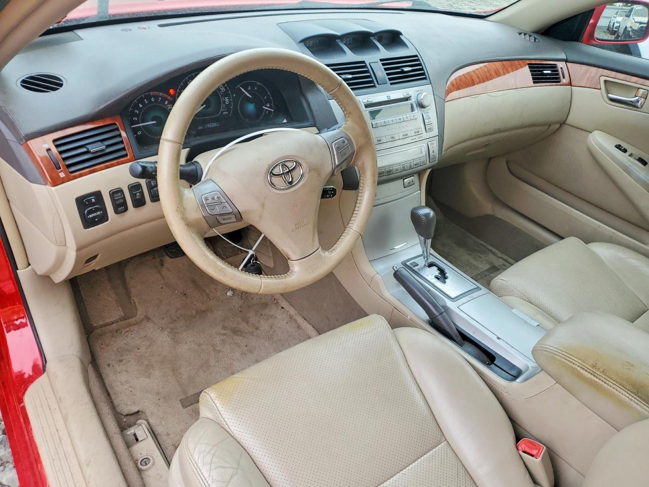 2008 Toyota Camry Solara Sle V6 Red vin: 4T1FA38PX8U137652