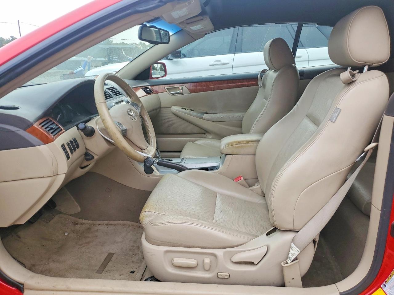 2008 Toyota Camry Solara Sle V6 Red vin: 4T1FA38PX8U137652