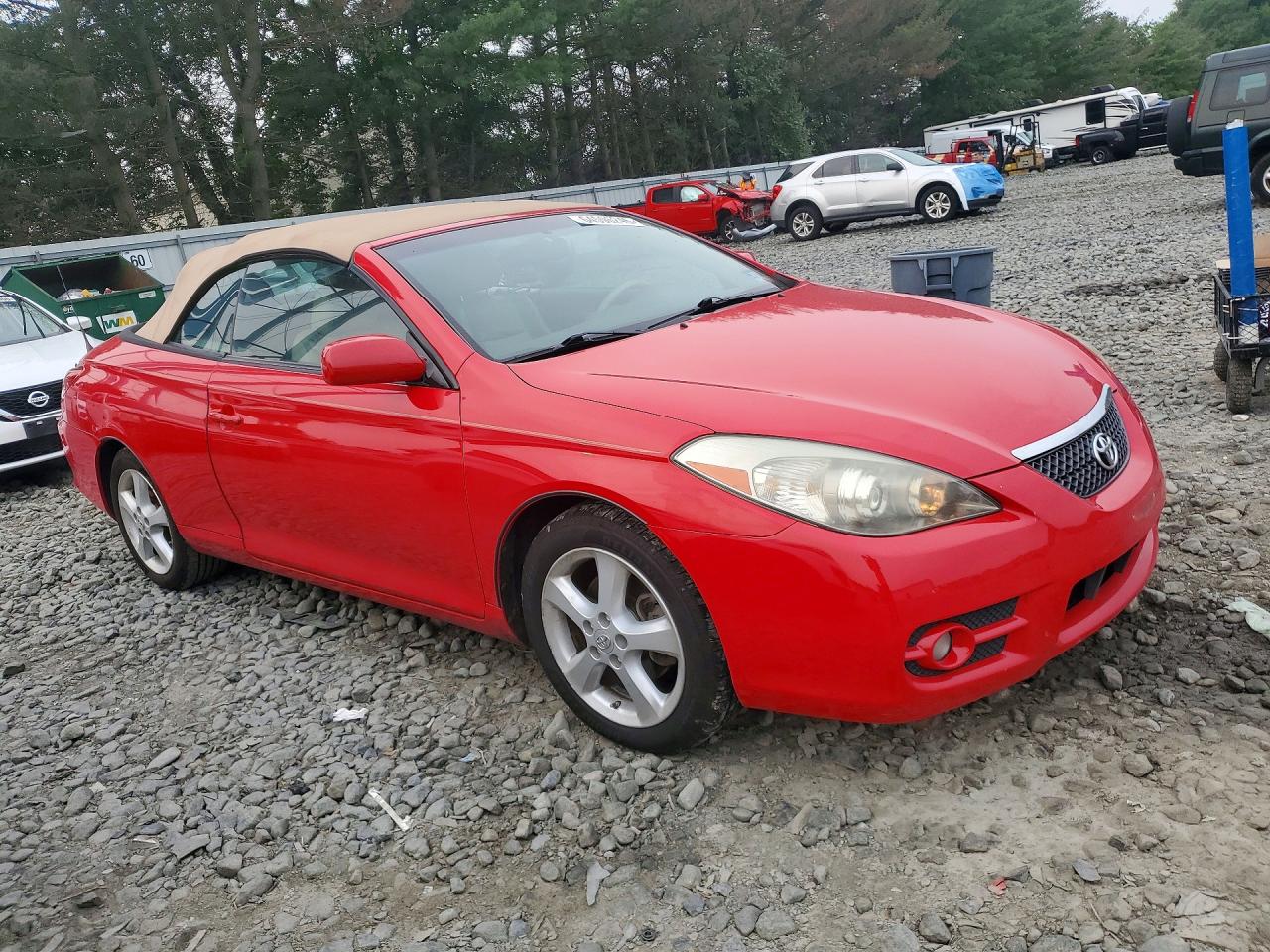 2008 Toyota Camry Solara Sle V6 Red vin: 4T1FA38PX8U137652