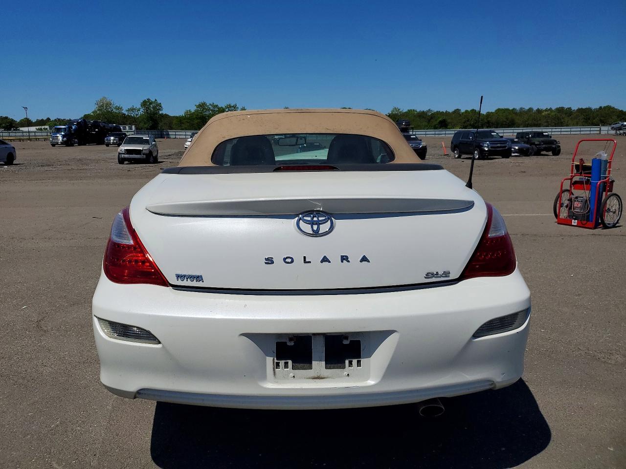 2008 Toyota Camry Solara Sle V6 White vin: 4T1FA38PX8U148683