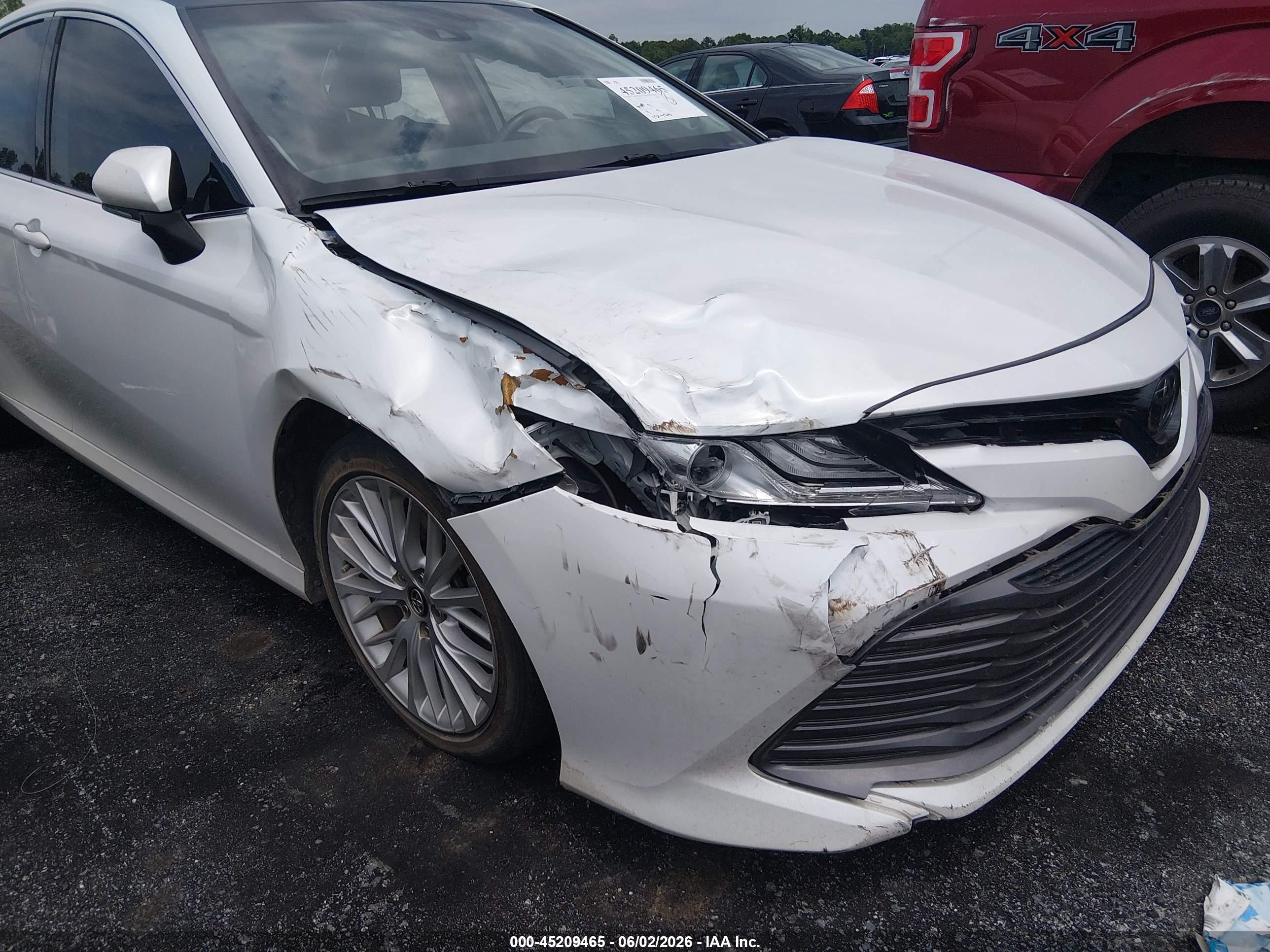 2020 Toyota Camry Xle V6 White vin: 4T1FZ1AK9LU034467