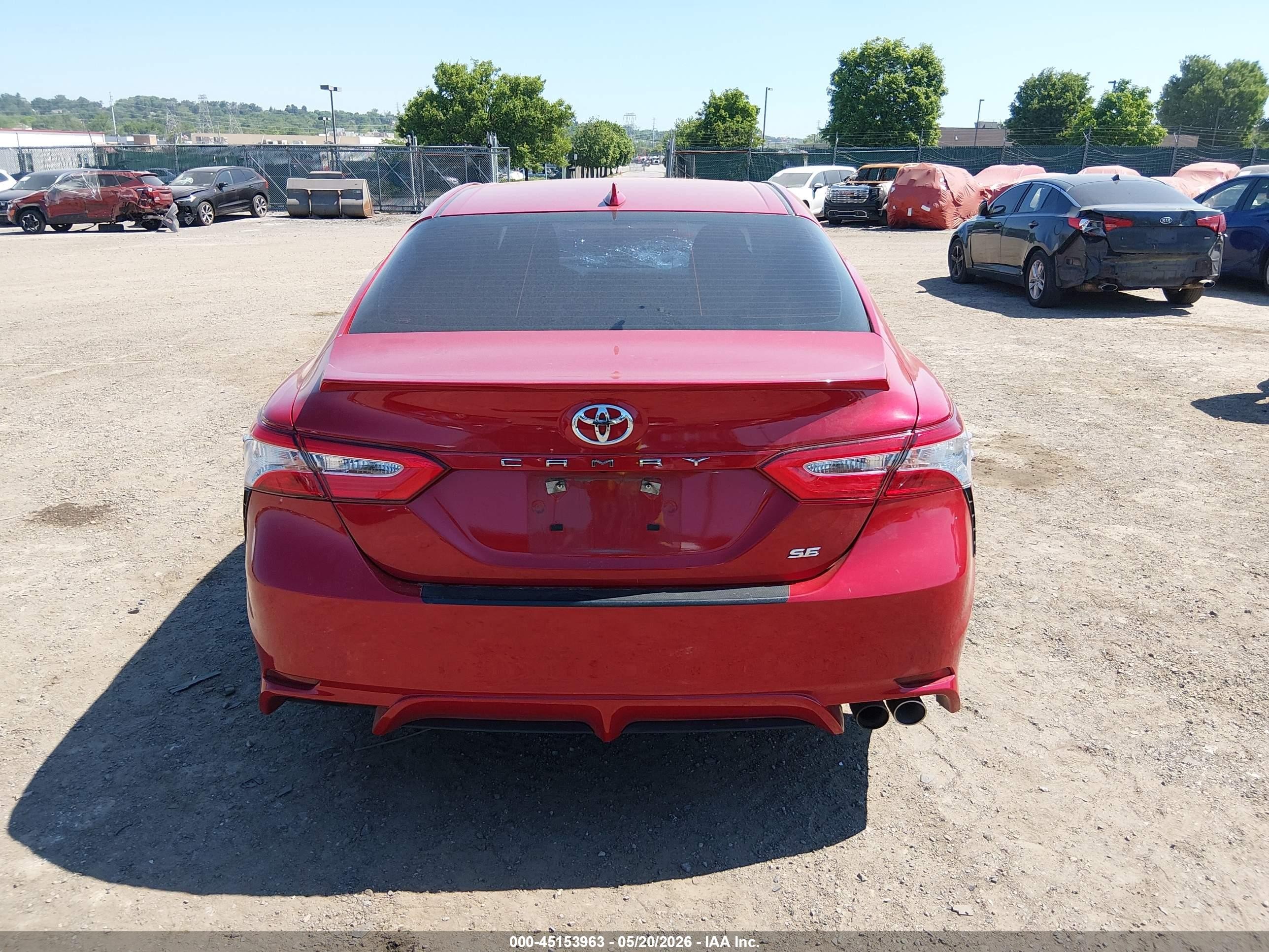 2020 Toyota Camry Se Красный vin: 4T1G11AK0LU390883