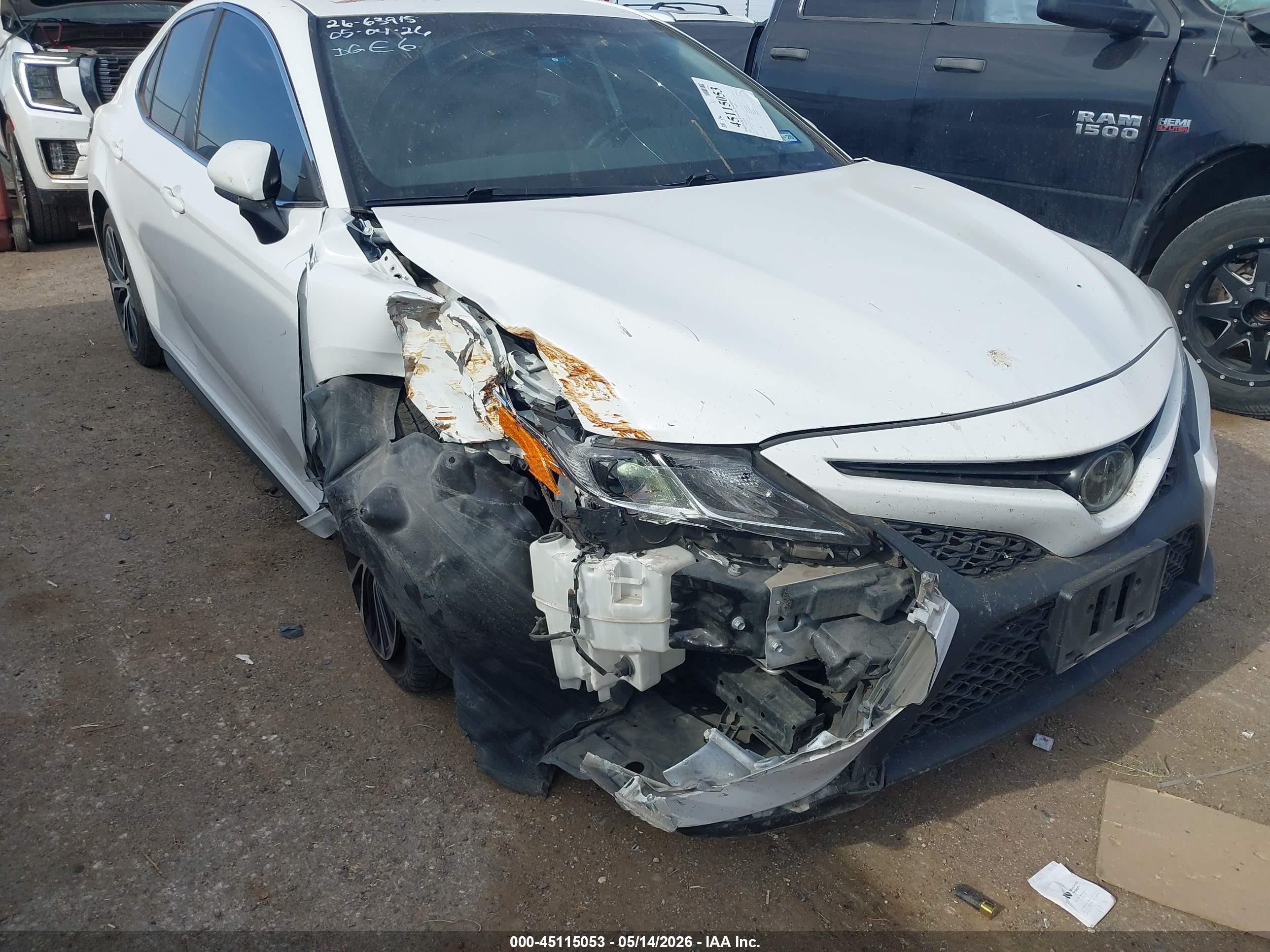 2020 Toyota Camry Se Белый vin: 4T1G11AK1LU510075