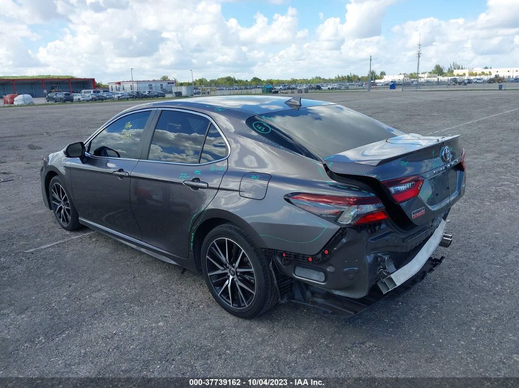 2021 Toyota Camry Se Gray vin: 4T1G11AK3MU460698