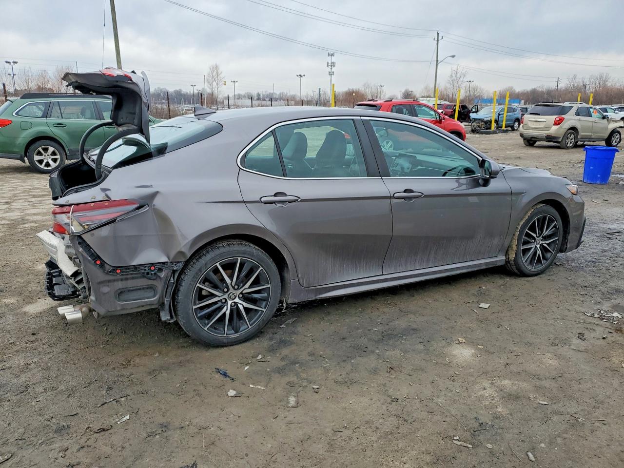 2021 Toyota Camry Se Gray vin: 4T1G11AK3MU520947