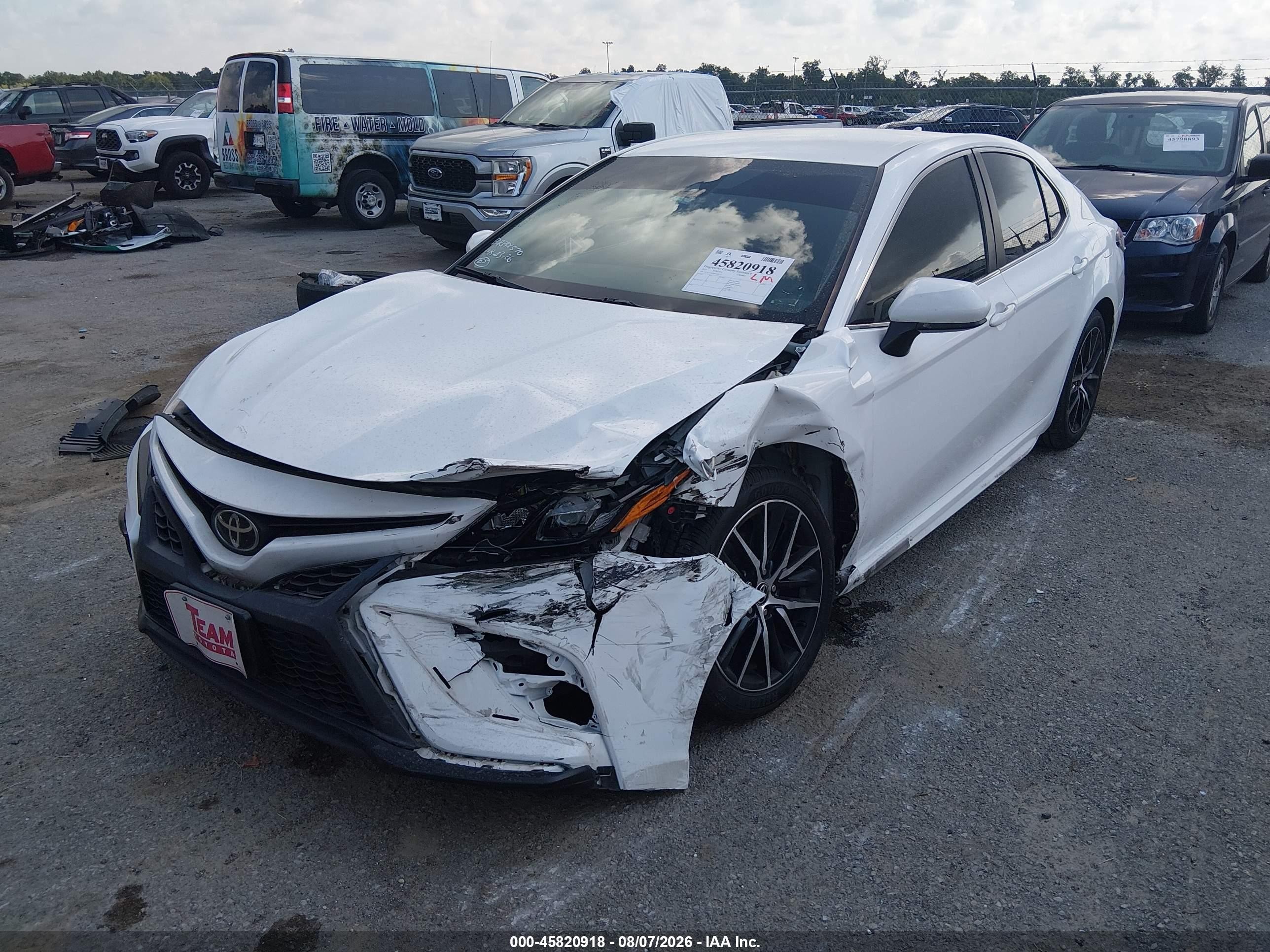 2021 Toyota Camry Se White vin: 4T1G11AK6MU548113