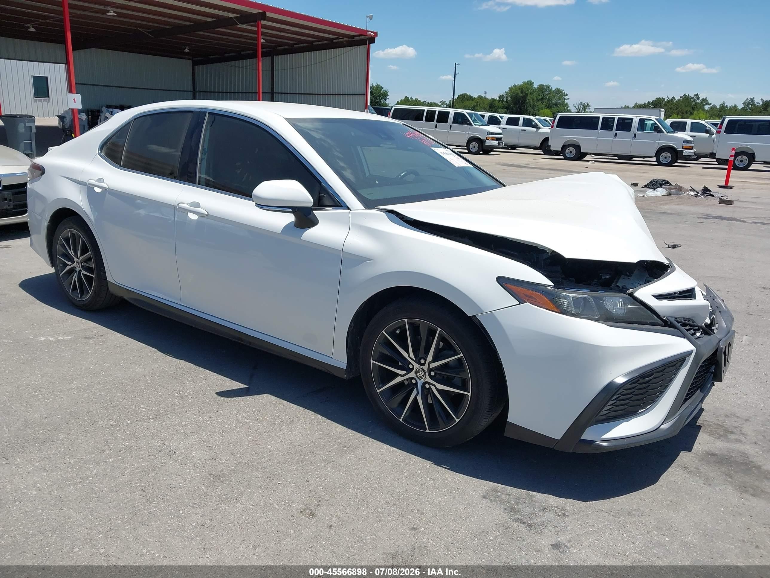 2022 Toyota Camry Se White vin: 4T1G11AK6NU060569