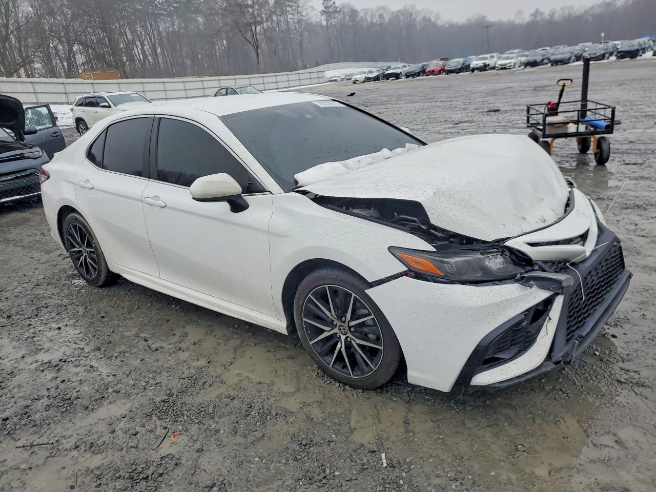 2021 Toyota Camry Se Белый vin: 4T1G11AK8MU523939