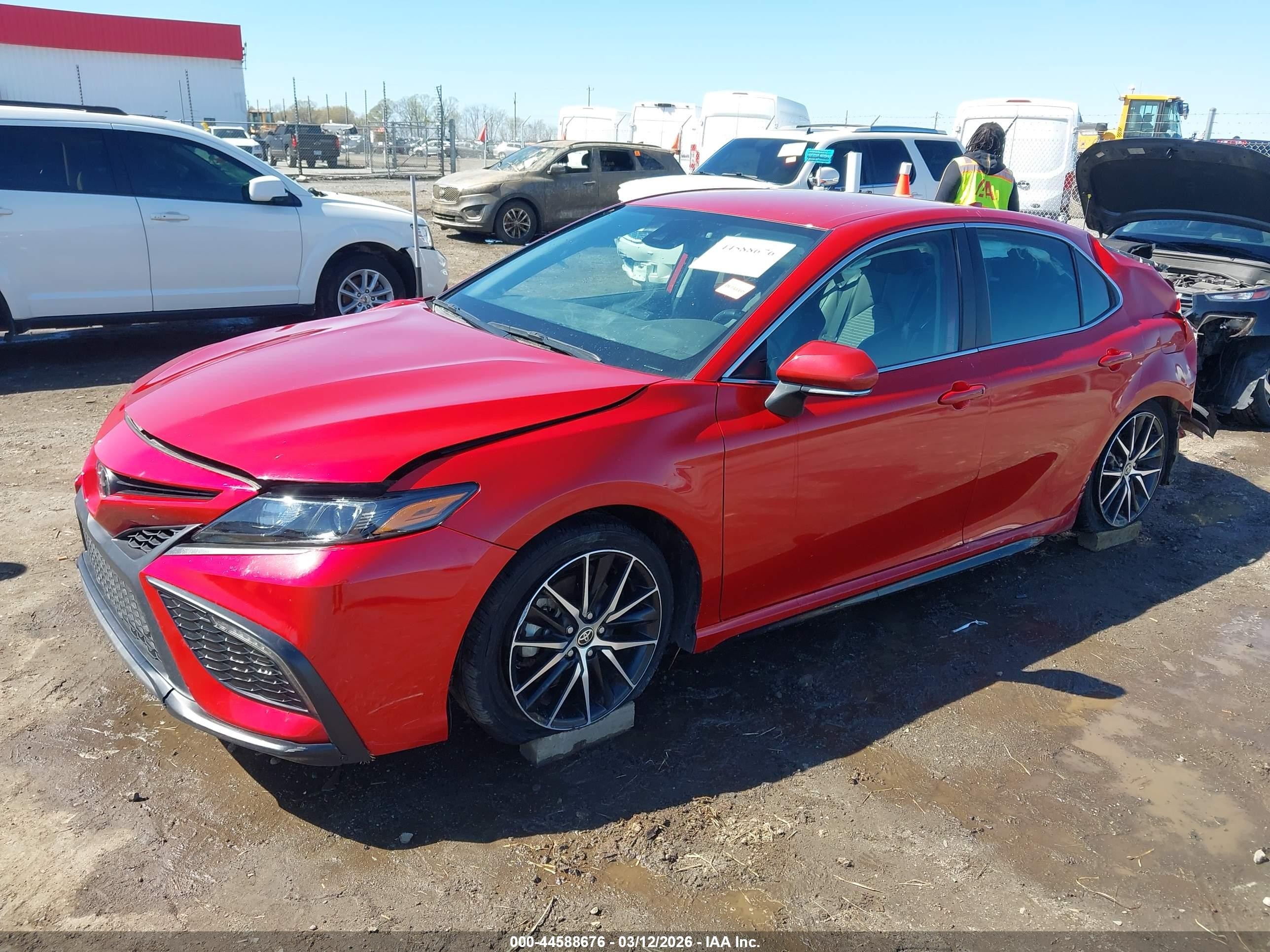 2022 Toyota Camry Se Красный vin: 4T1G11AK8NU064056