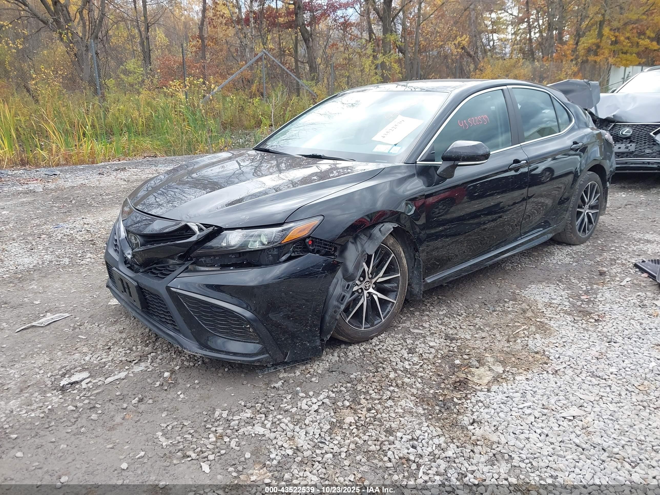 2023 Toyota Camry Se Awd Черный vin: 4T1G11BK1PU084554