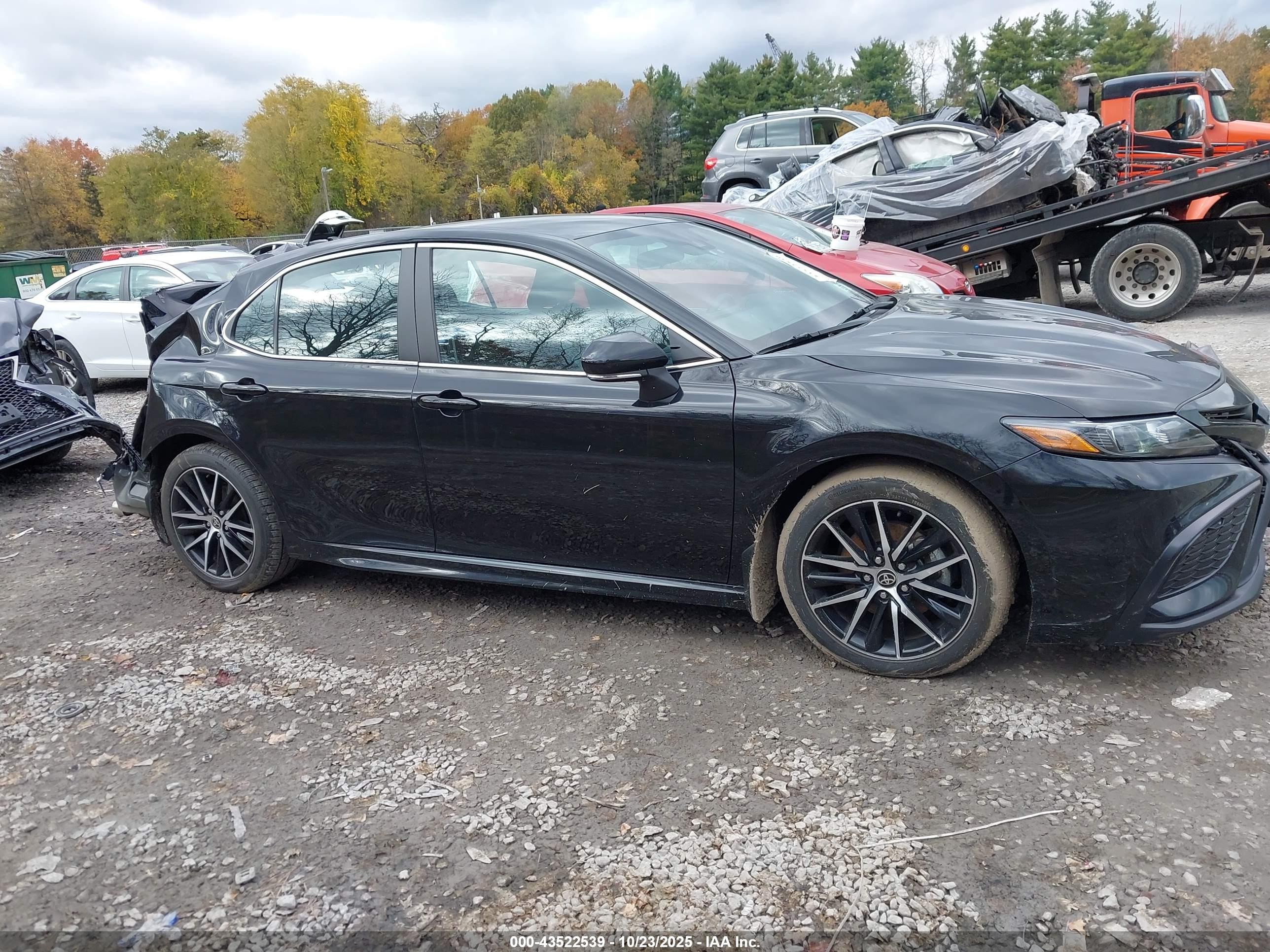 2023 Toyota Camry Se Awd Черный vin: 4T1G11BK1PU084554