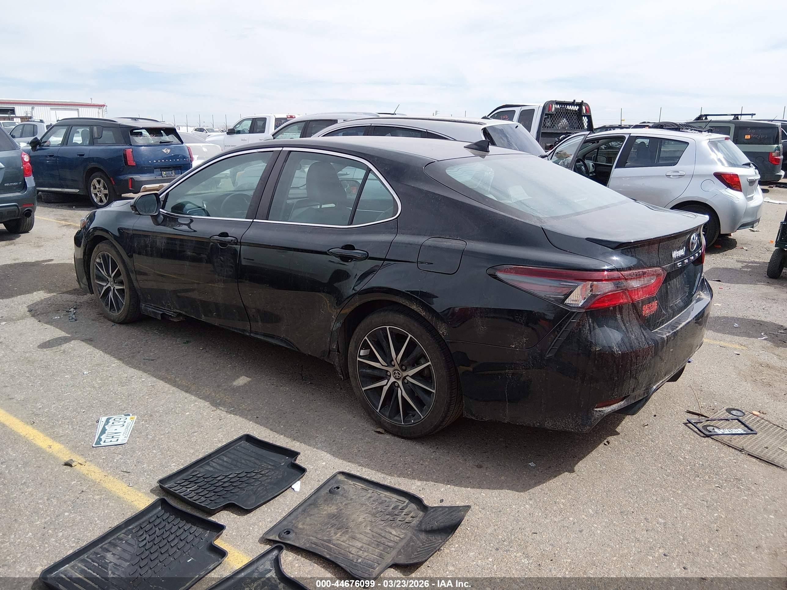 2023 Toyota Camry Se Awd Black vin: 4T1G11BK7PU101082