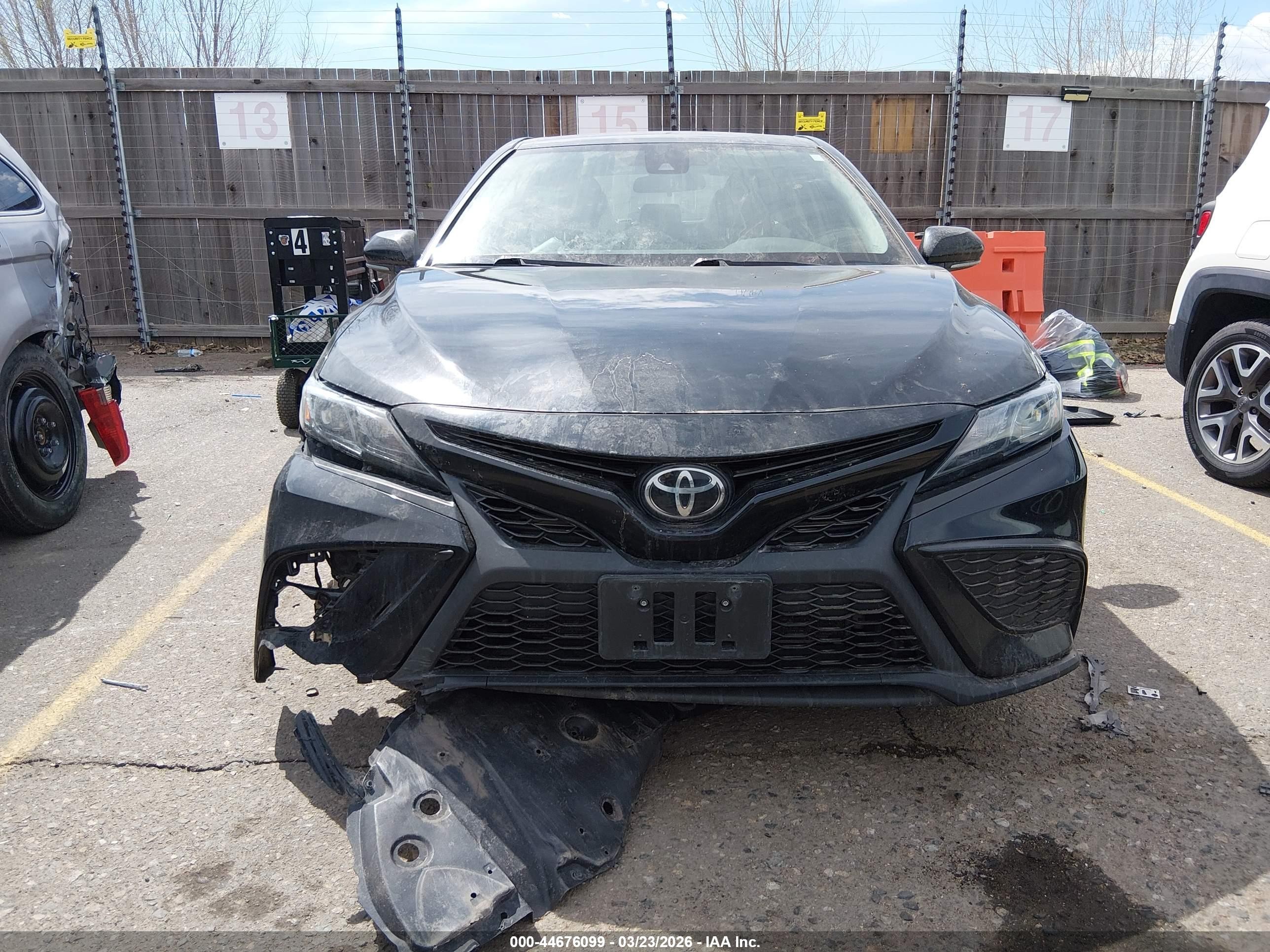 2023 Toyota Camry Se Awd Black vin: 4T1G11BK7PU101082