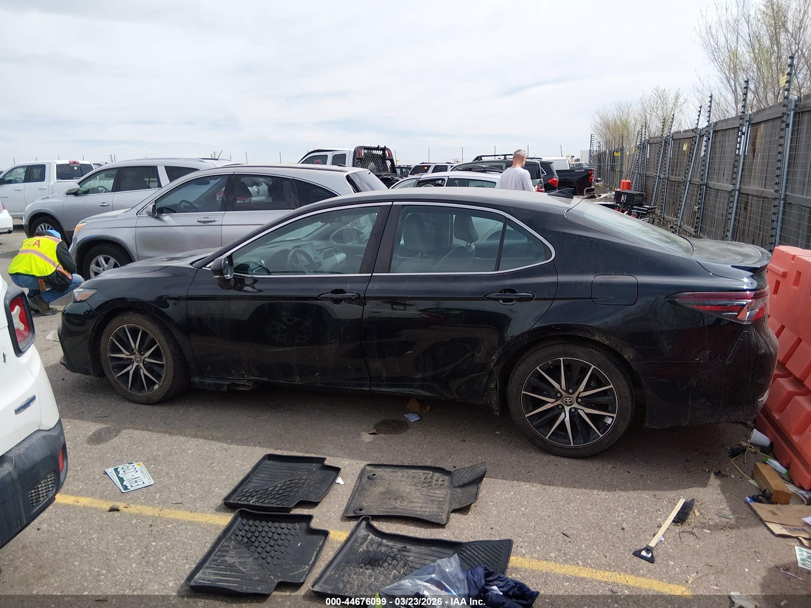 2023 Toyota Camry Se Awd Black vin: 4T1G11BK7PU101082