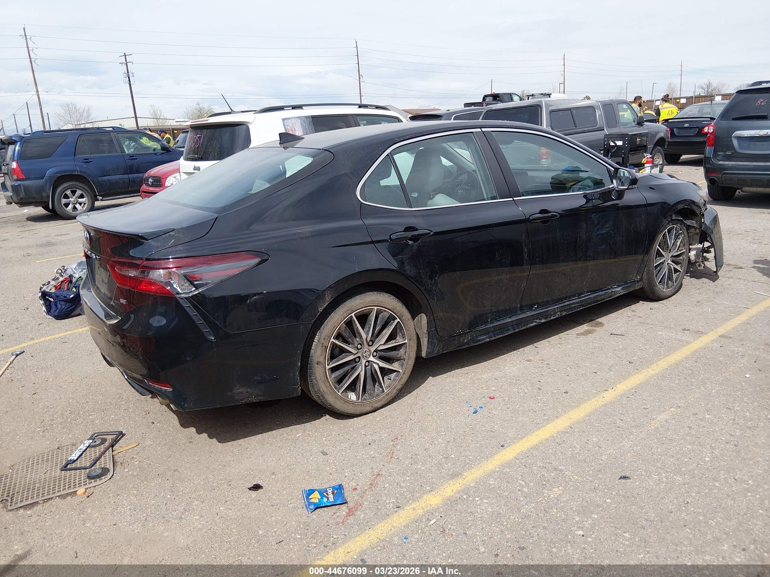 2023 Toyota Camry Se Awd Black vin: 4T1G11BK7PU101082