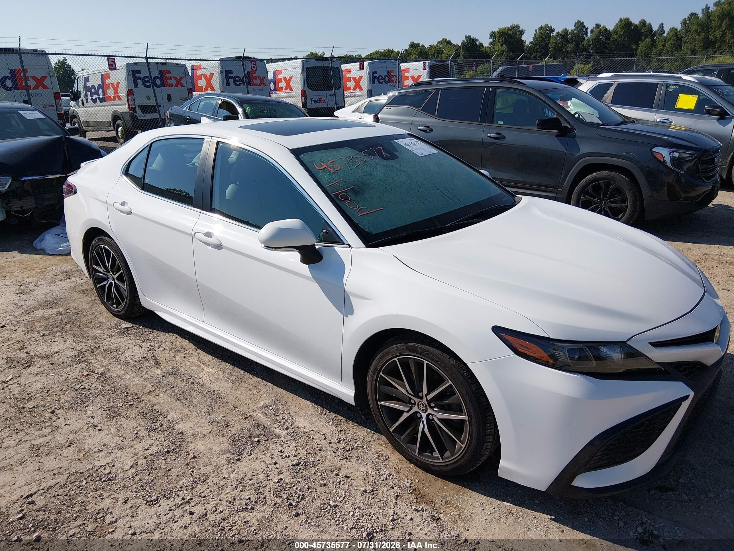 2021 Toyota Camry Se Awd Белый vin: 4T1G11BK8MU040076
