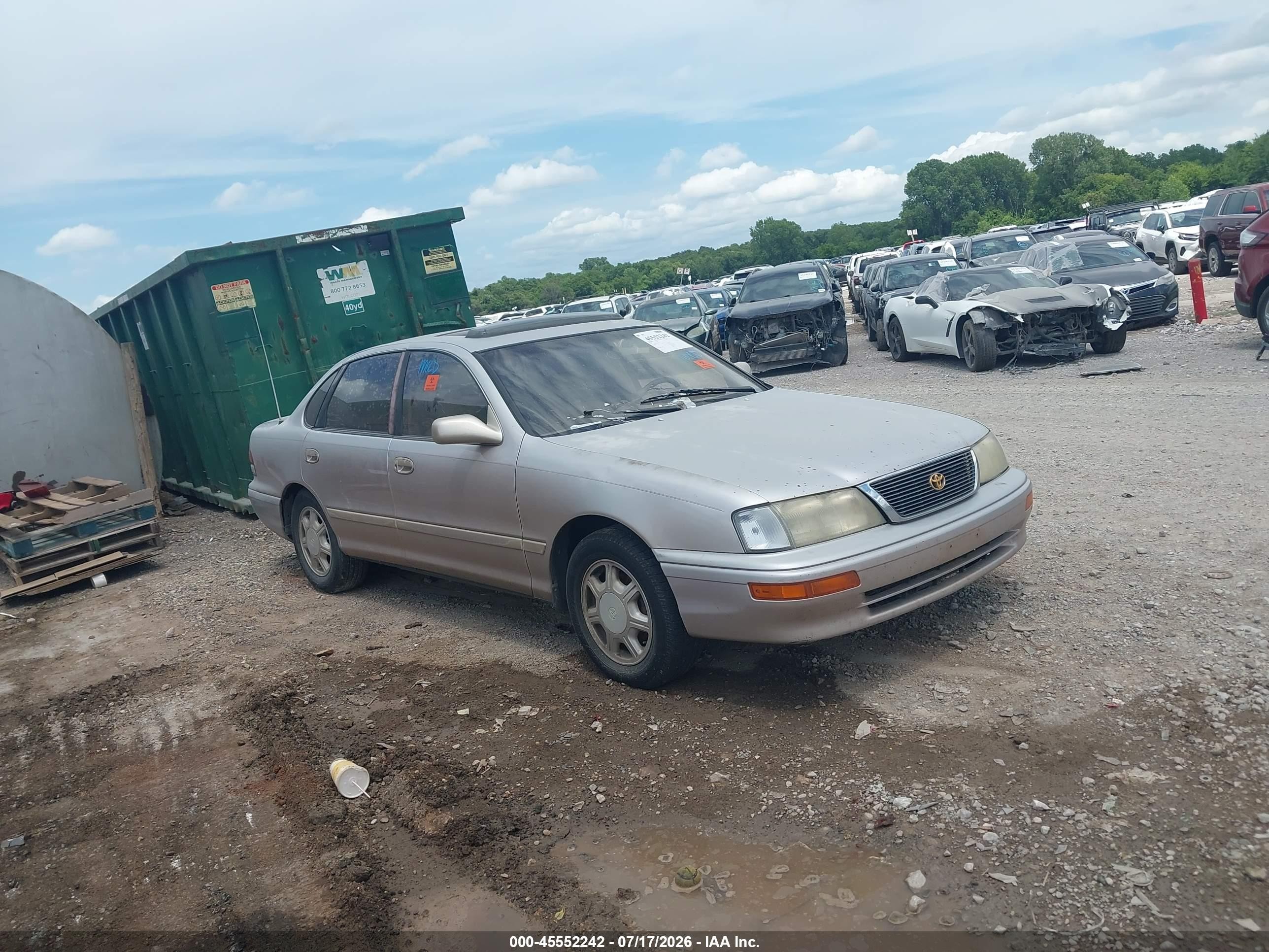 1995 Toyota Avalon Xls Silver vin: 4T1GB11EXSU022975