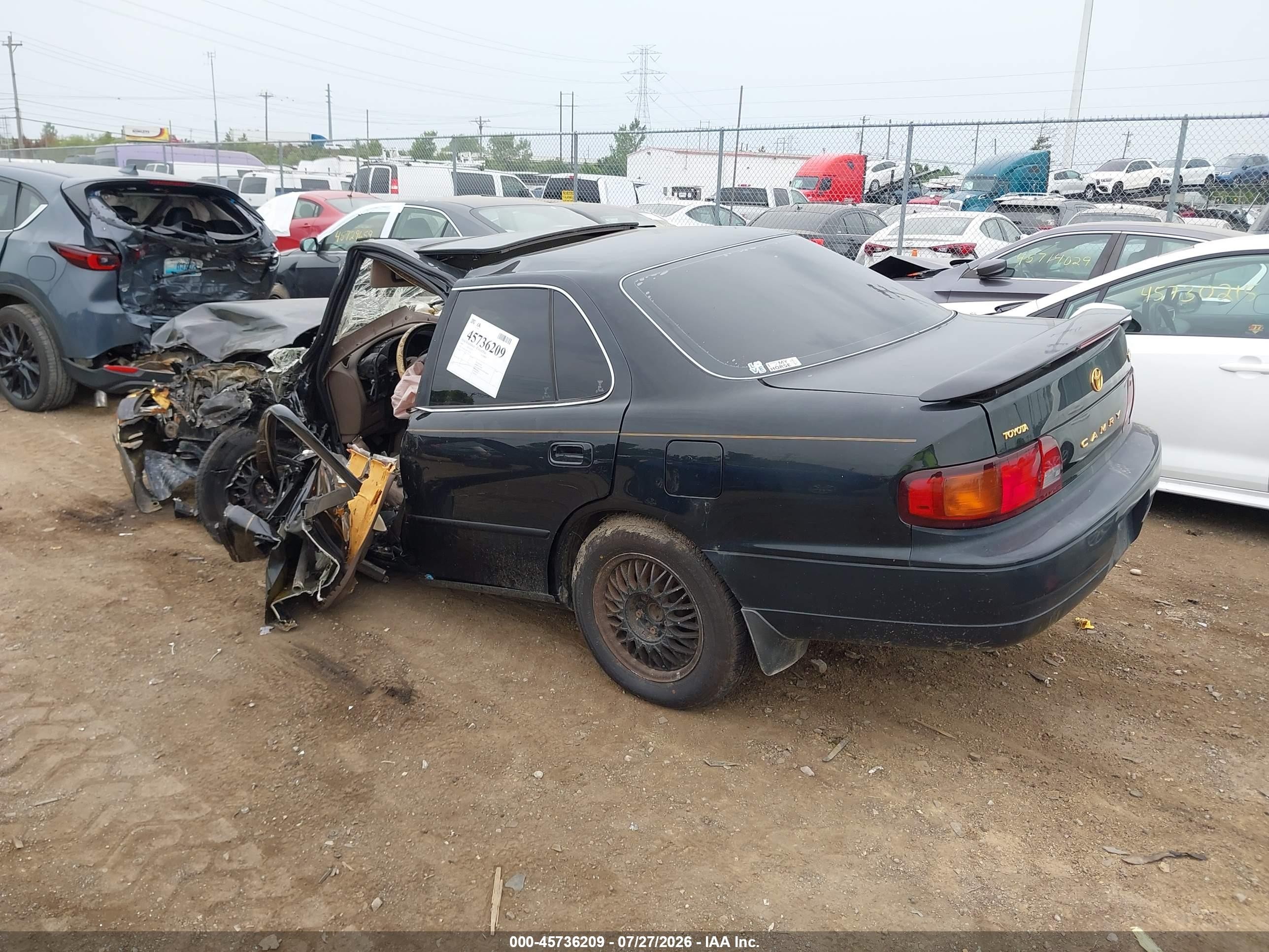 1995 Toyota Camry Le Black vin: 4T1GK12E6SU107293