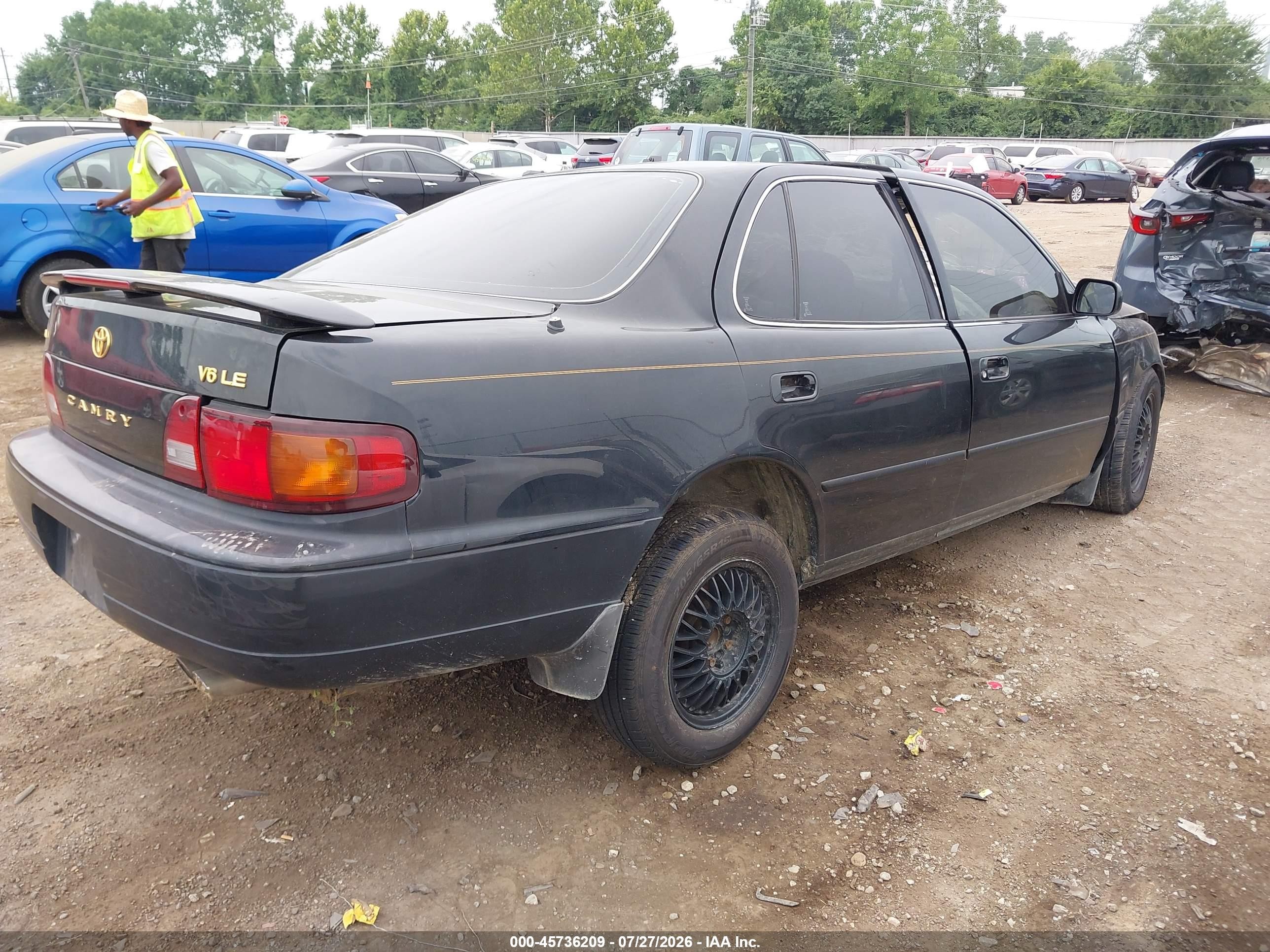 1995 Toyota Camry Le Black vin: 4T1GK12E6SU107293