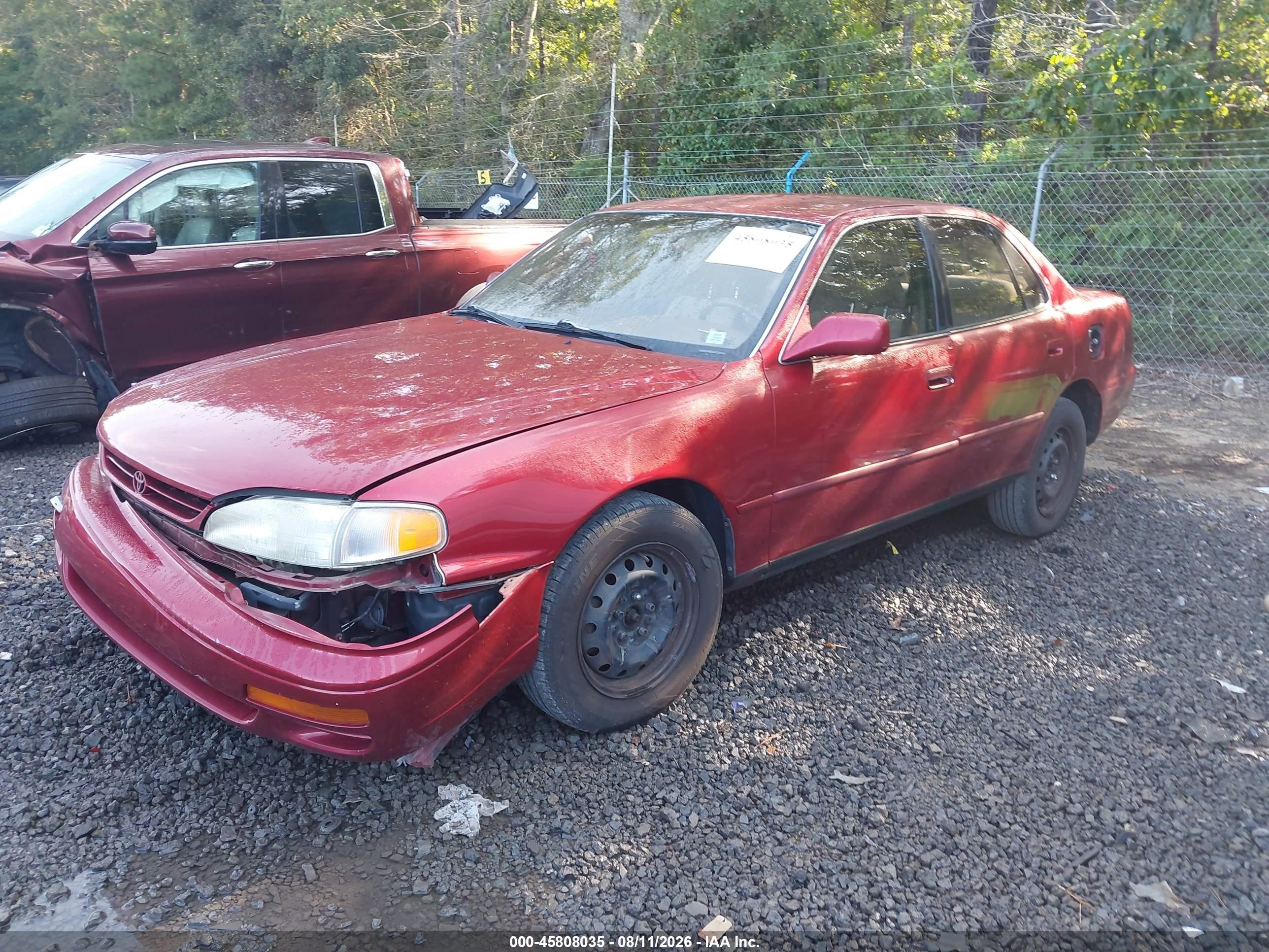 1995 Toyota Camry Le Burgundy vin: 4T1GK12E8SU111474
