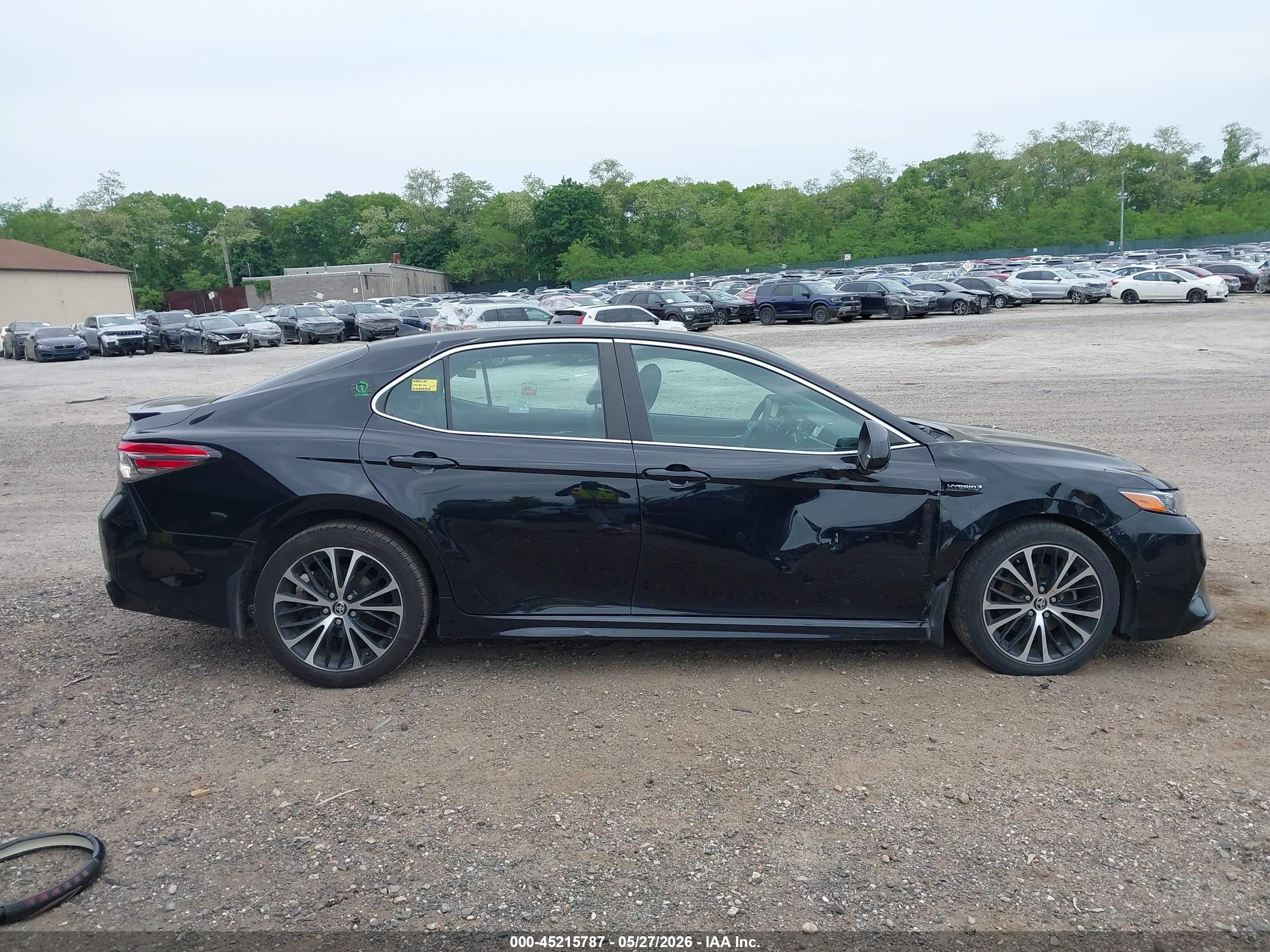 2020 Toyota Camry Se Hybrid Черный vin: 4T1J31AK7LU545039