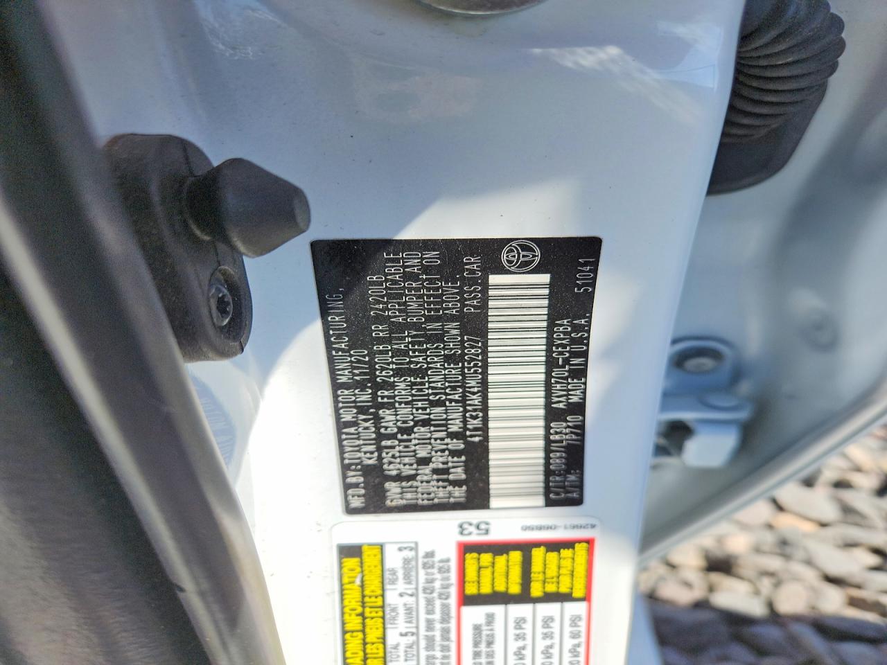 2021 Toyota Camry Xse White vin: 4T1K31AK4MU552827