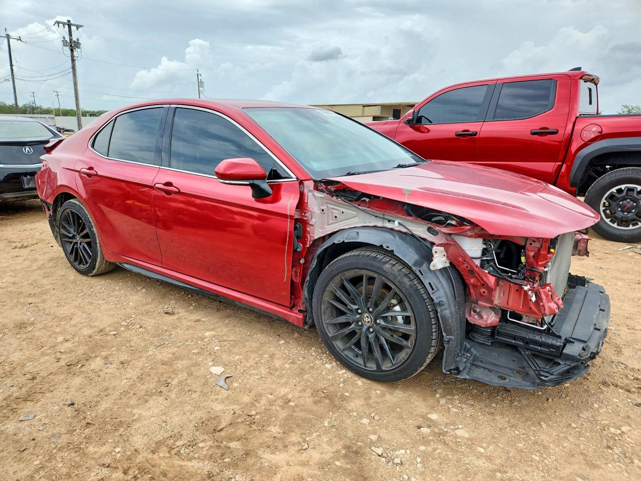 2022 Toyota Camry Xse Red vin: 4T1K61AK5NU072983