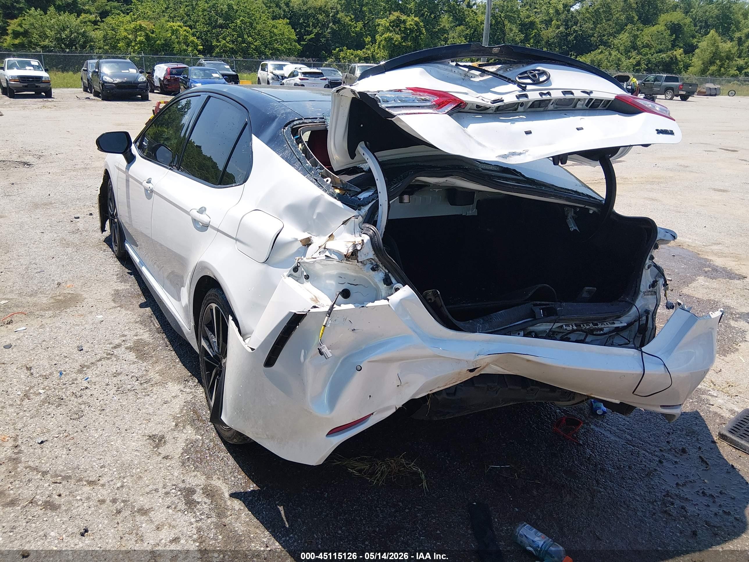 2020 Toyota Camry Xse Белый vin: 4T1K61AK7LU332989