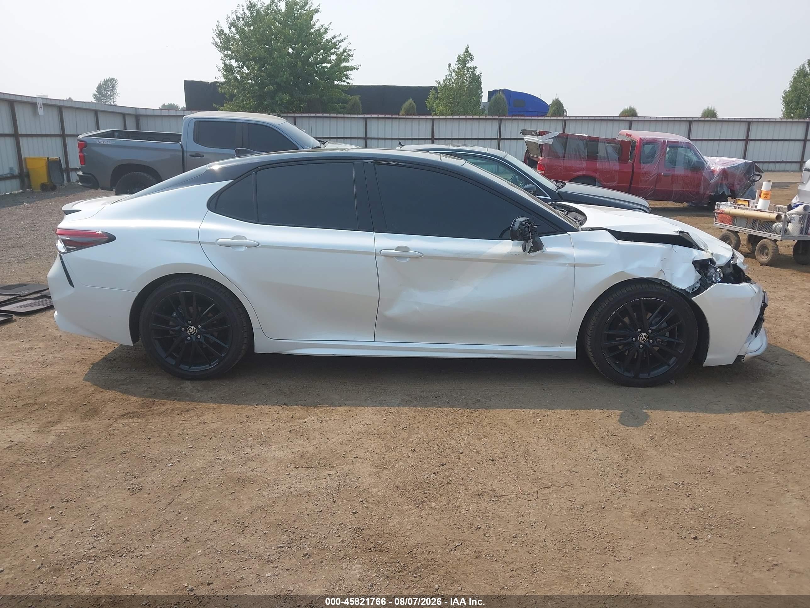 2021 Toyota Camry Xse Awd White vin: 4T1K61BK1MU027178