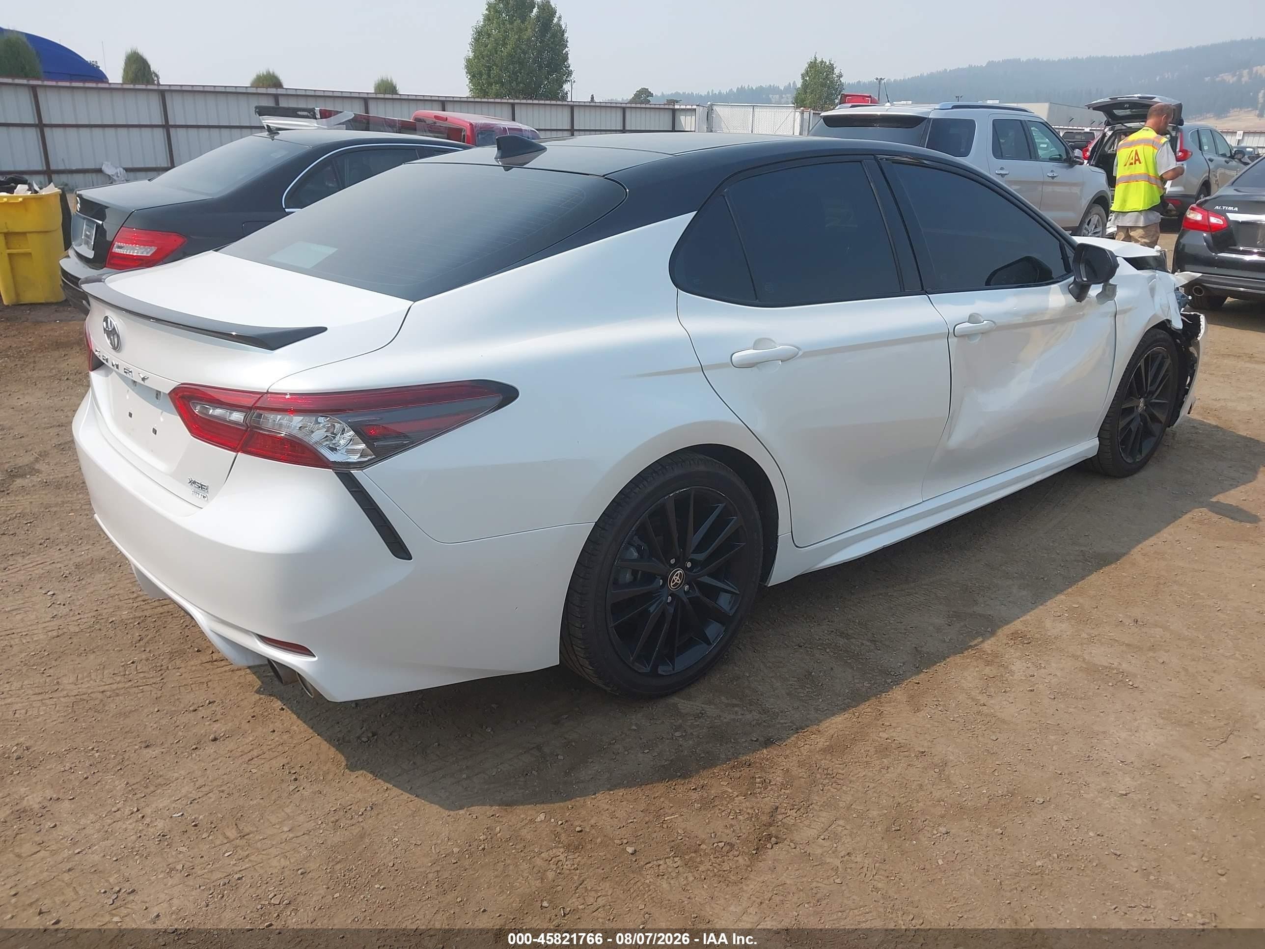2021 Toyota Camry Xse Awd White vin: 4T1K61BK1MU027178