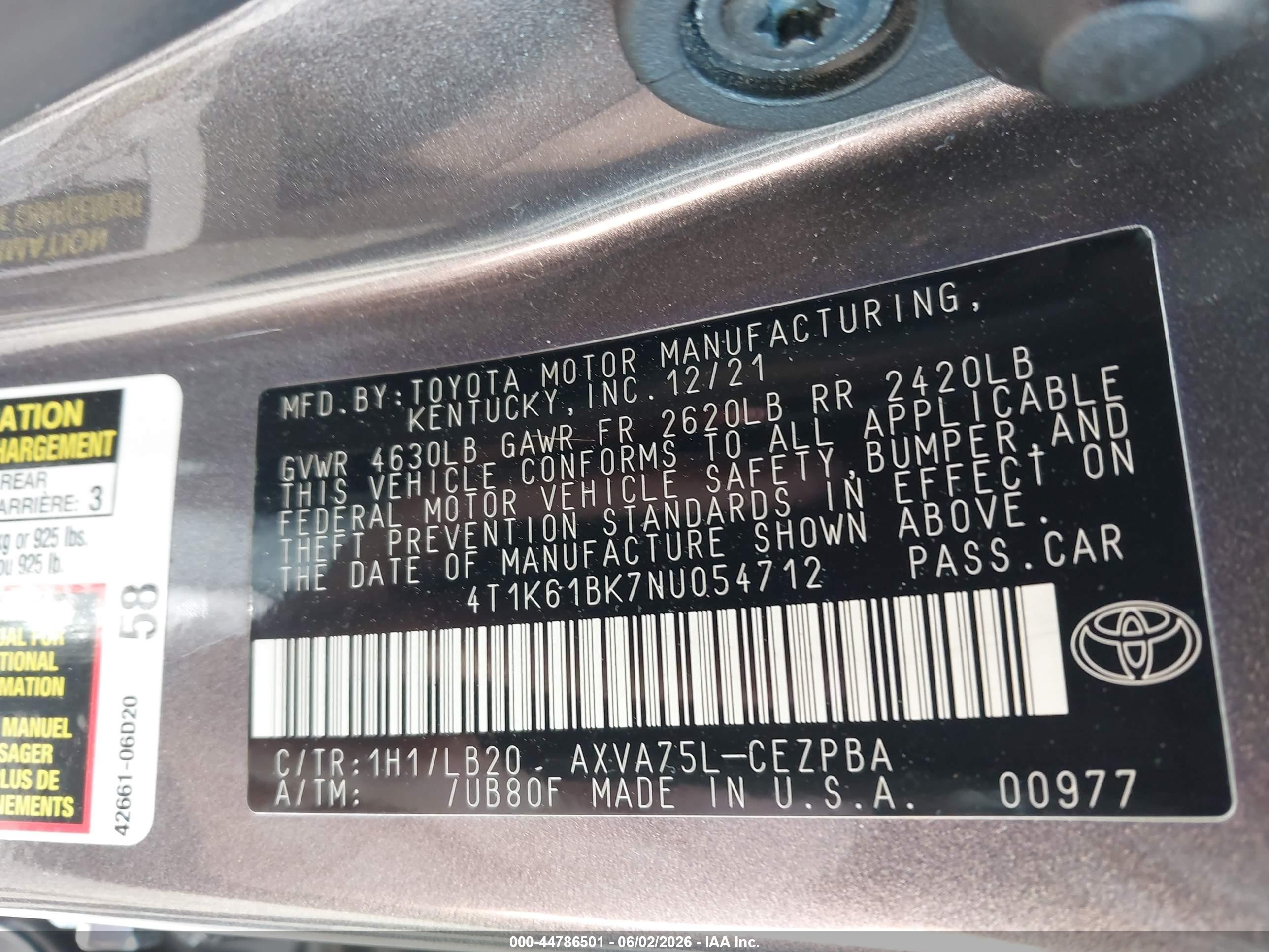 2022 Toyota Camry Xse Awd Gray vin: 4T1K61BK7NU054712